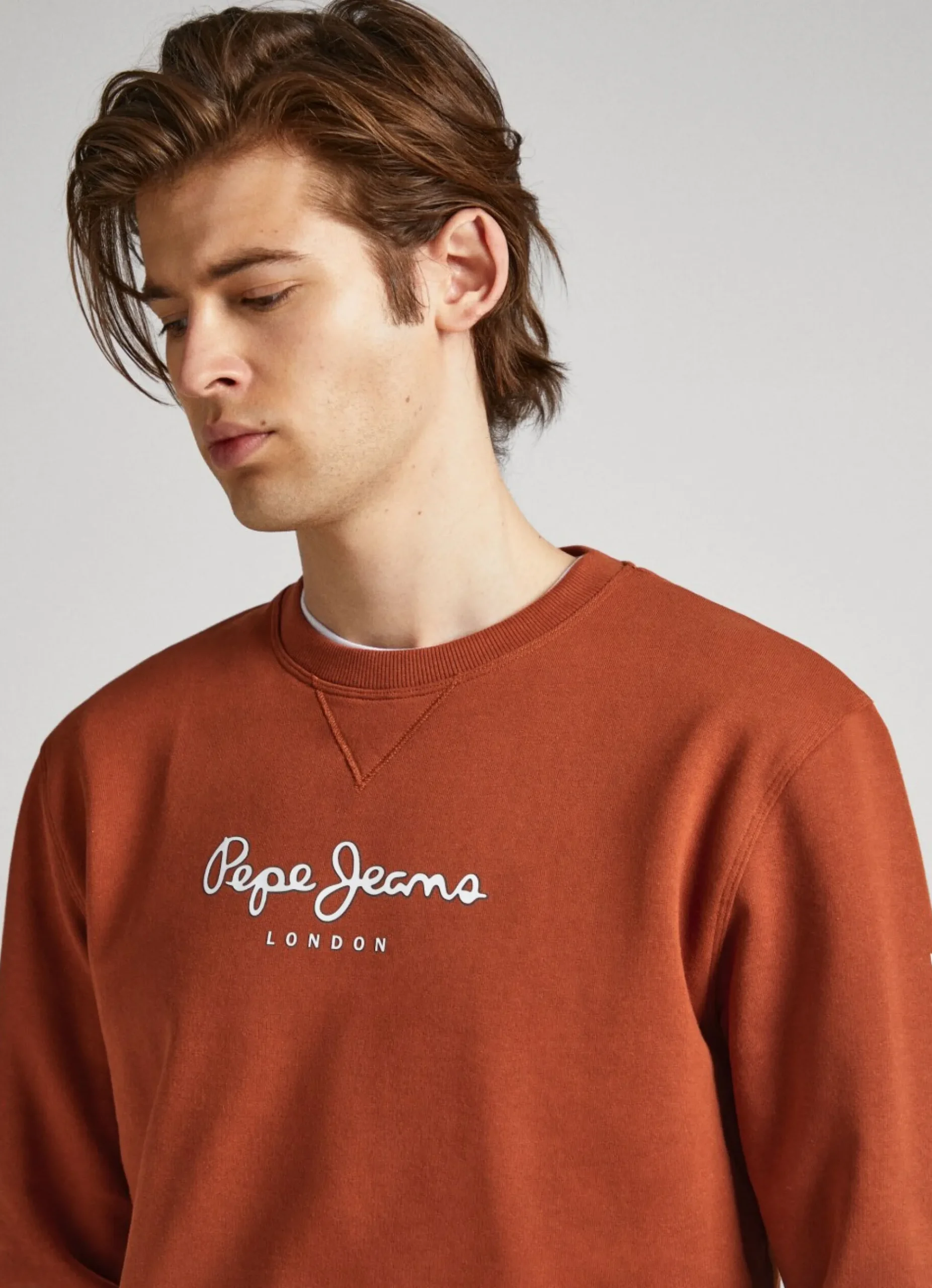 Homem Pepe Jeans Sweatshirts>Sweatshirt Algodao Logo Estampado