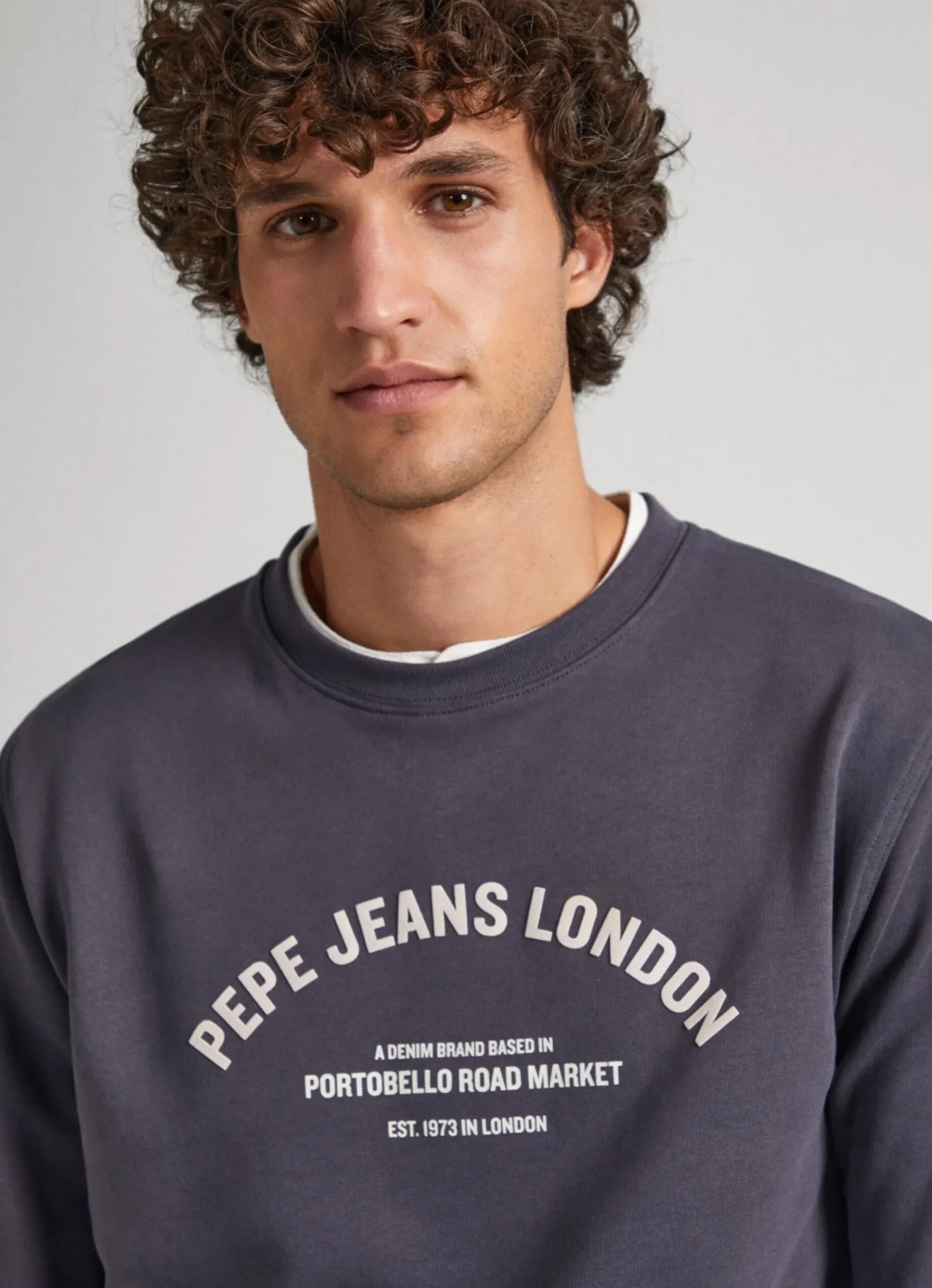 Homem Pepe Jeans Sweatshirts>Sweatshirt Algodao Logo Estampado