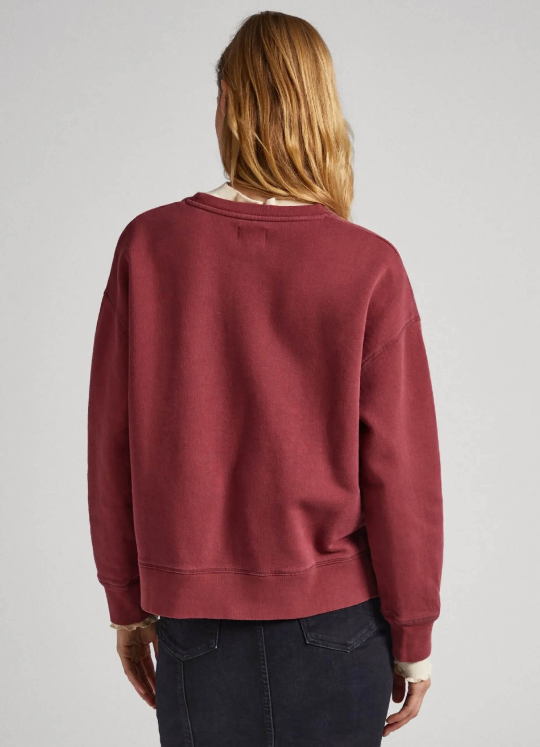 Mulher Pepe Jeans Sweatshirts>Sweatshirt Algodao Logo Strass