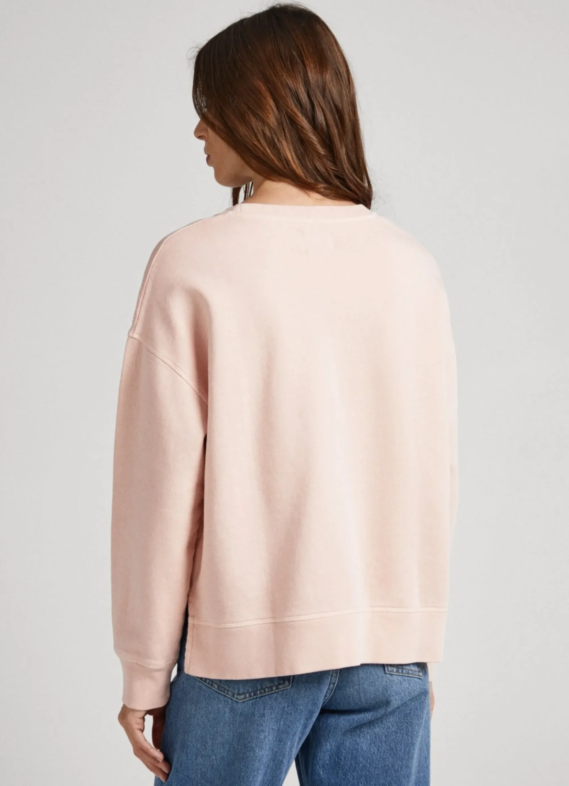Mulher Pepe Jeans Sweatshirts>Sweatshirt Algodao Logo Strass