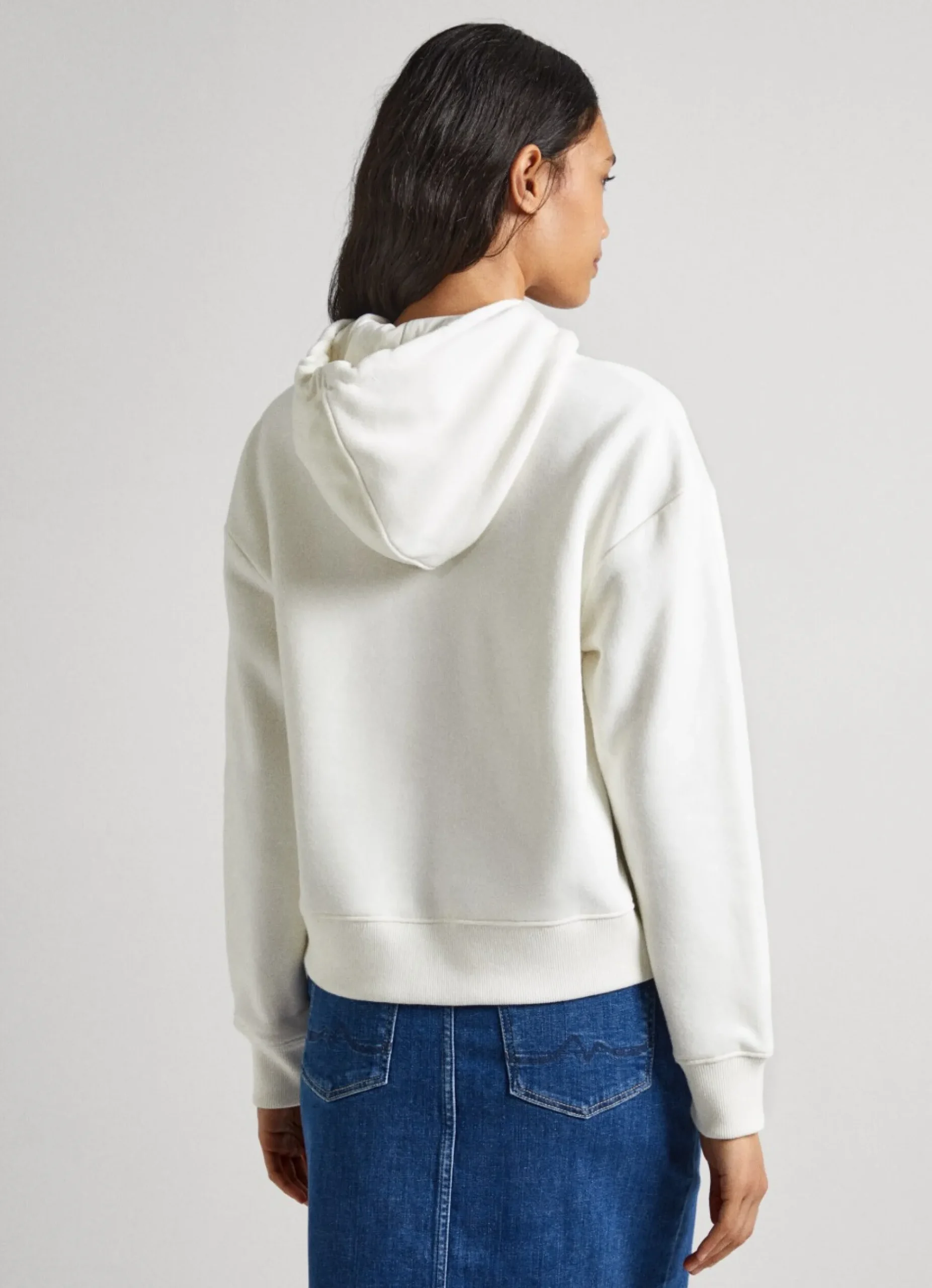 Mulher Pepe Jeans Sweatshirts>Sweatshirt Capuz Ajustavel