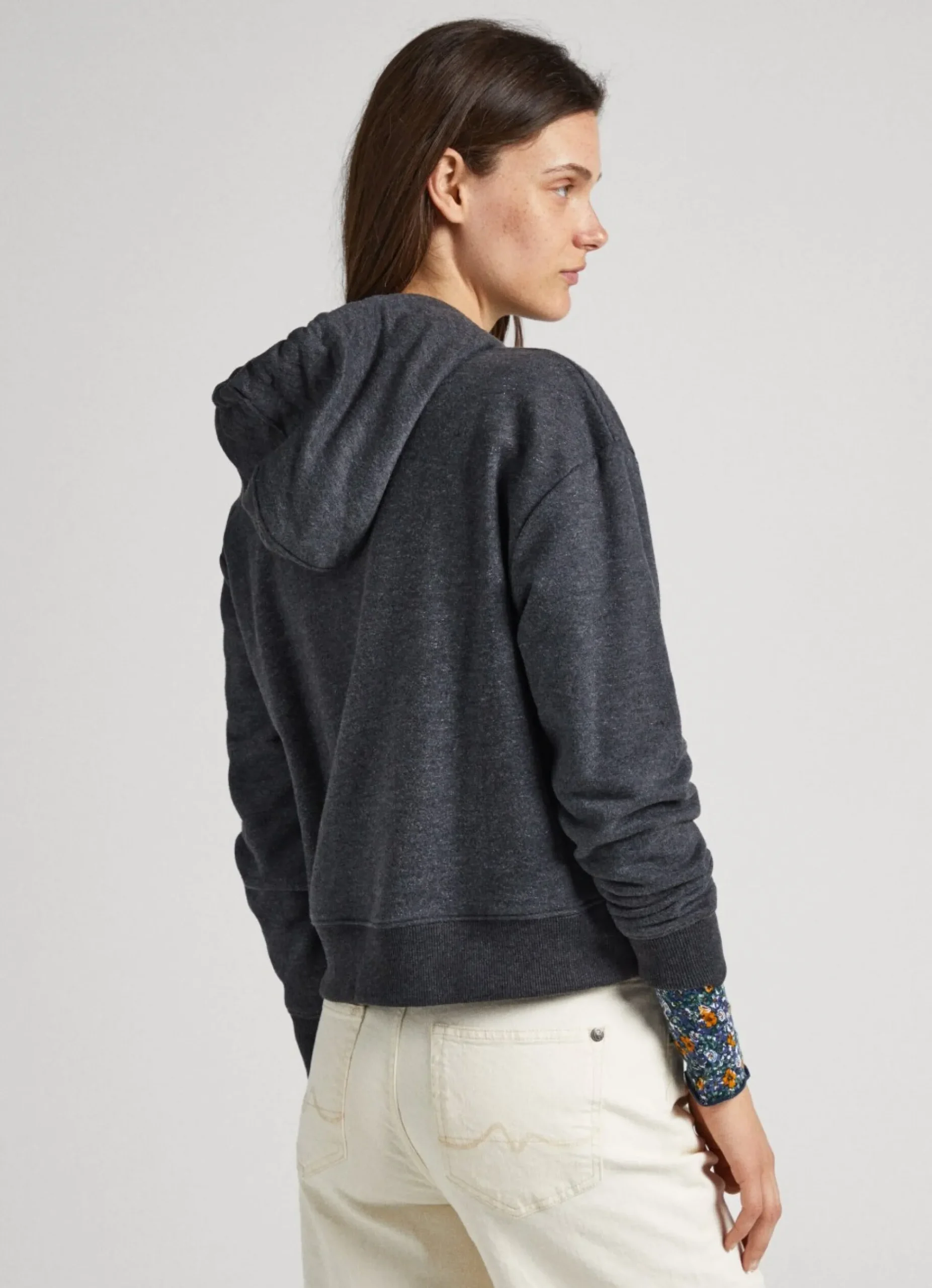 Mulher Pepe Jeans Sweatshirts>Sweatshirt Capuz Ajustavel