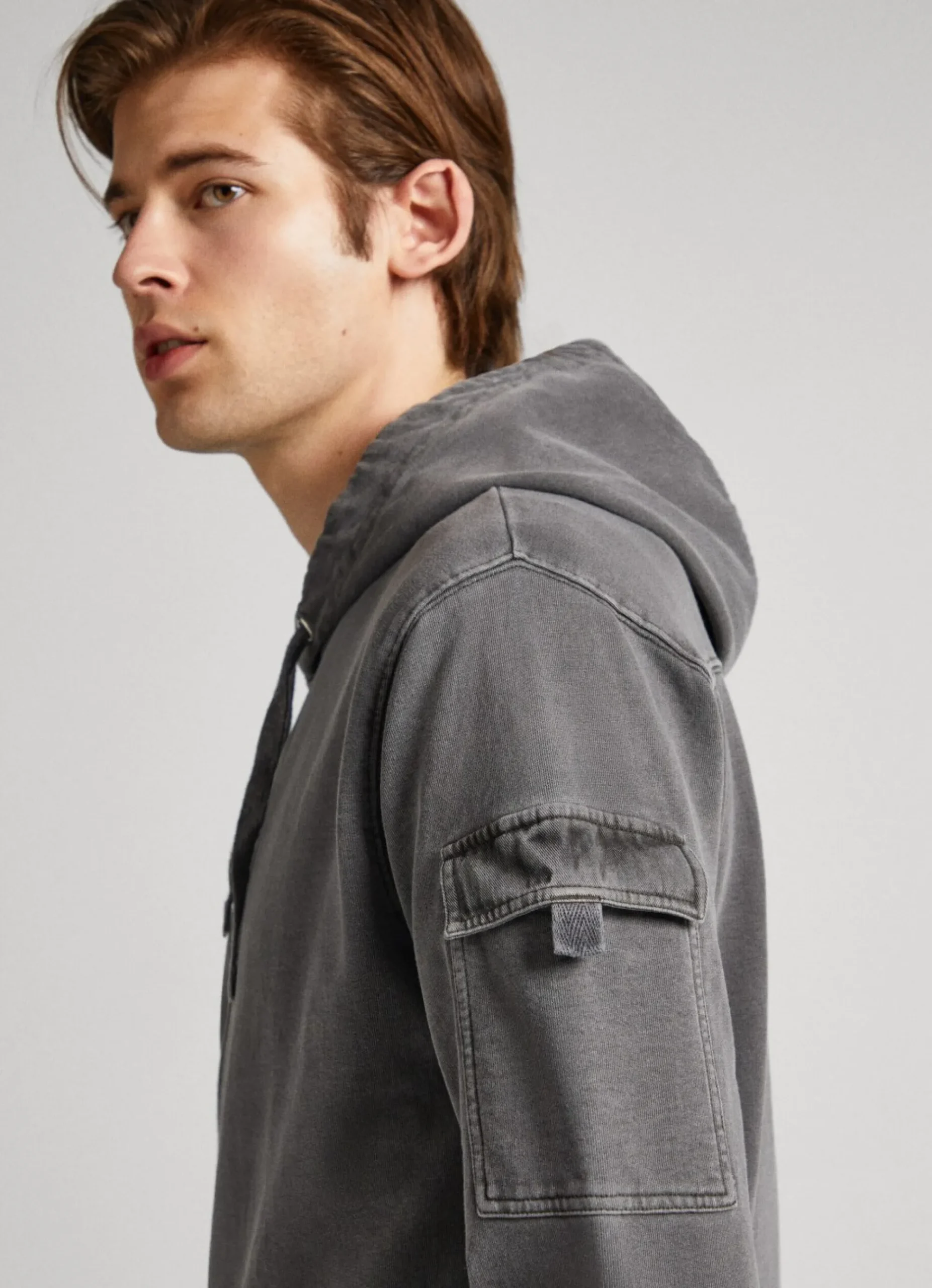 Homem Pepe Jeans Sweatshirts>Sweatshirt Com Capuz Ajustavel