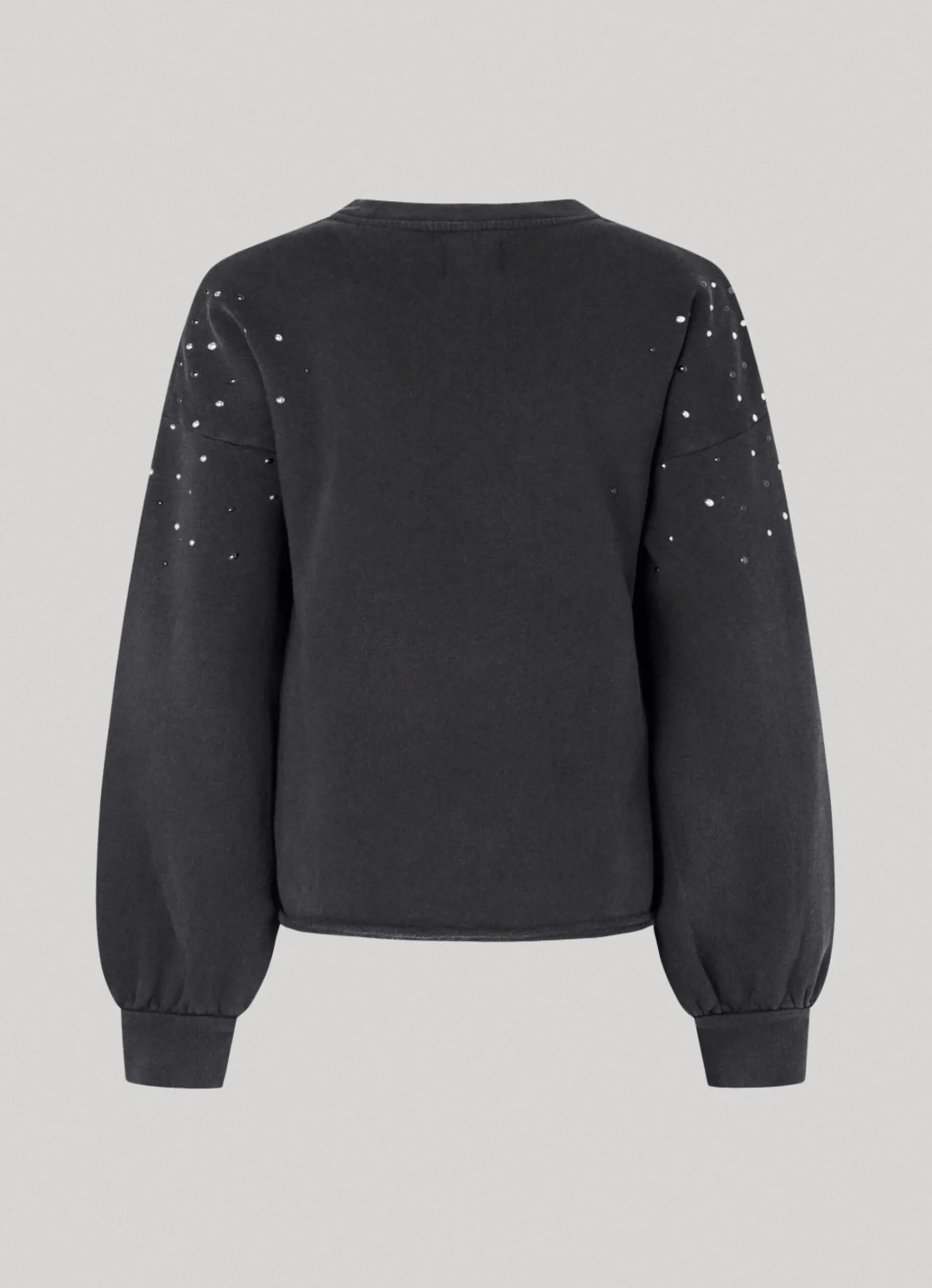 Mulher Pepe Jeans Sweatshirts>Sweatshirt Detalhes Em Strass