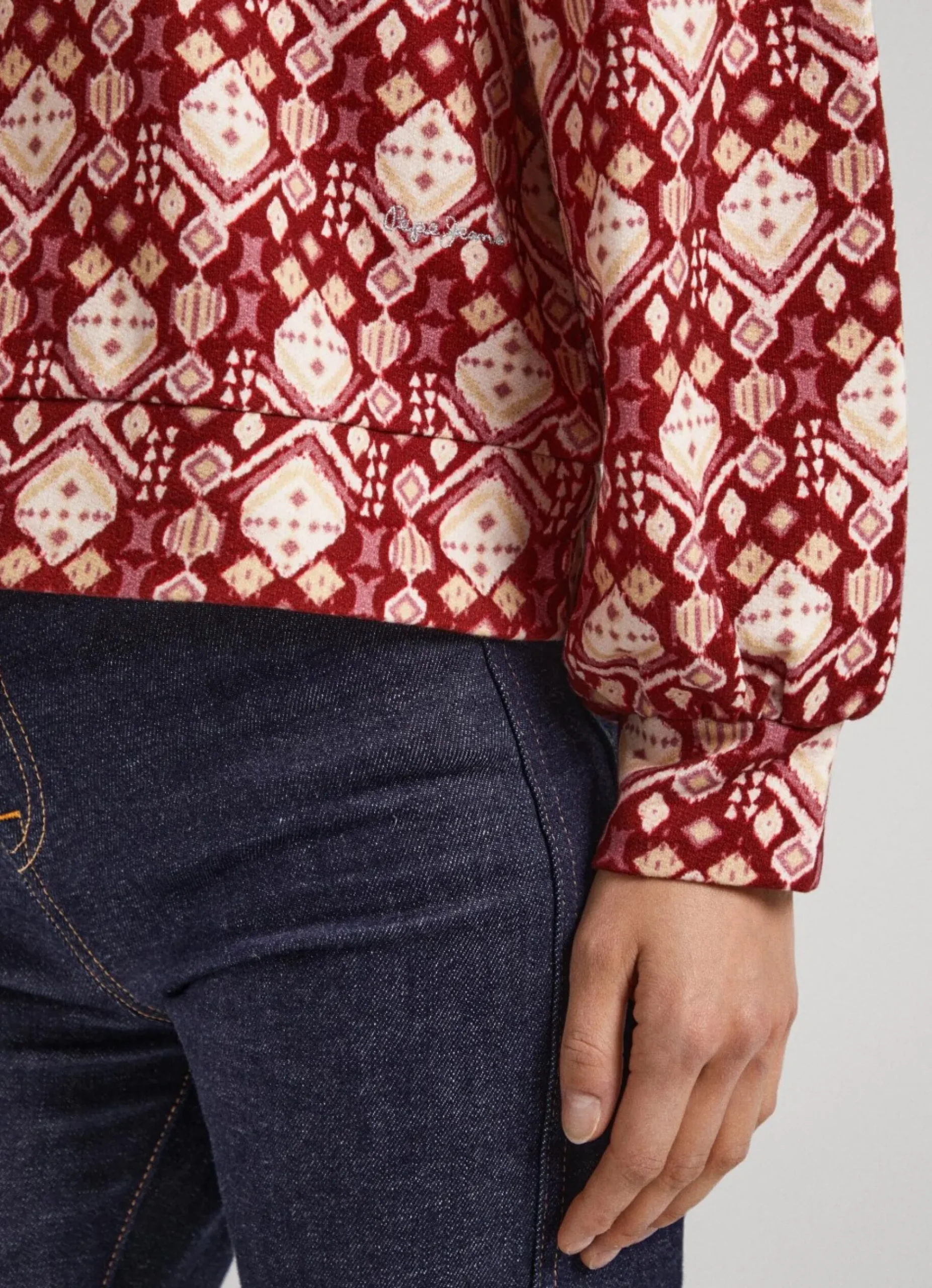 Mulher Pepe Jeans Sweatshirts>Sweatshirt Estampado Ornamental