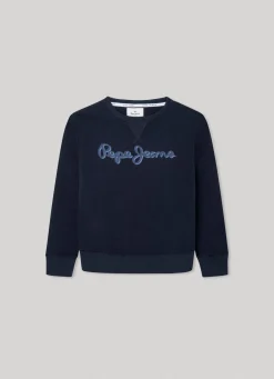 Rapaz Pepe Jeans Sweatshirts E Malhas>Sweatshirt Logo Estampado Em 3D