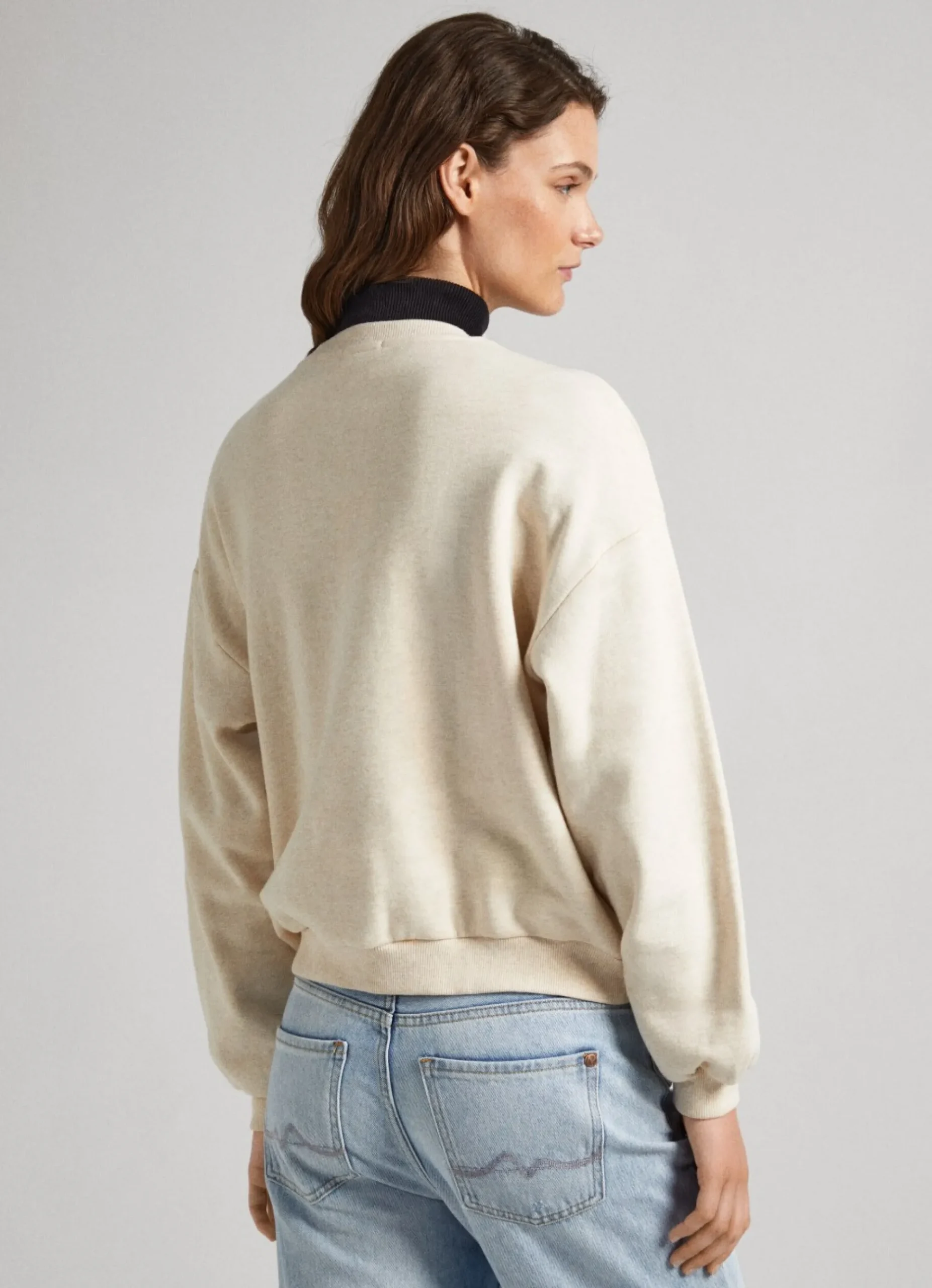 Mulher Pepe Jeans Sweatshirts>Sweatshirt Logo Estampado Bordado