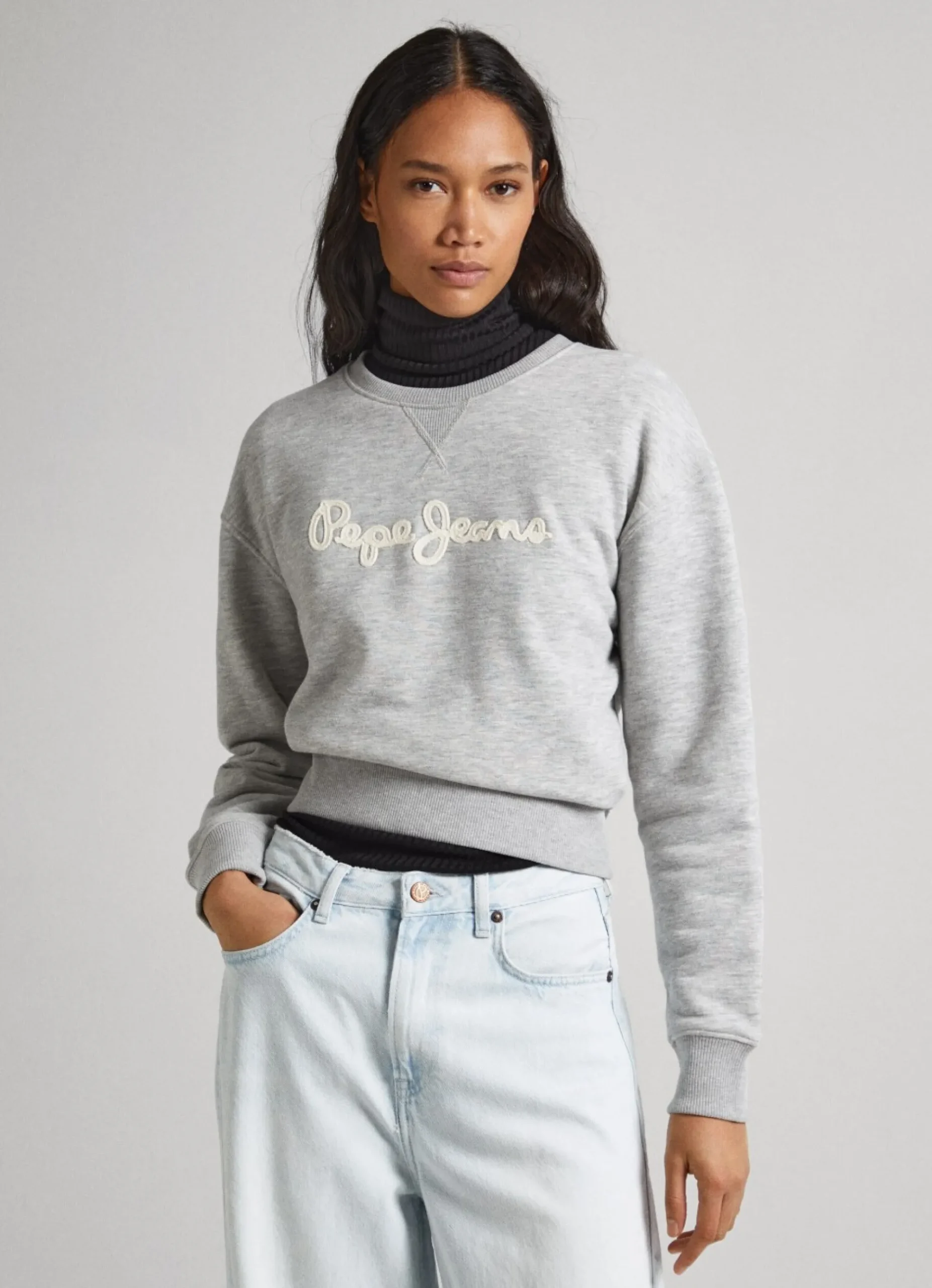 Mulher Pepe Jeans Sweatshirts>Sweatshirt Logo Estampado