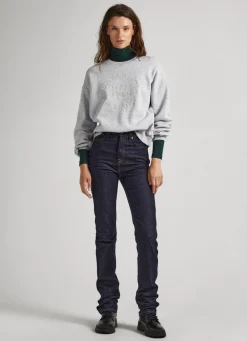 Mulher Pepe Jeans Sweatshirts>Sweatshirt Logo Estampado Bordado