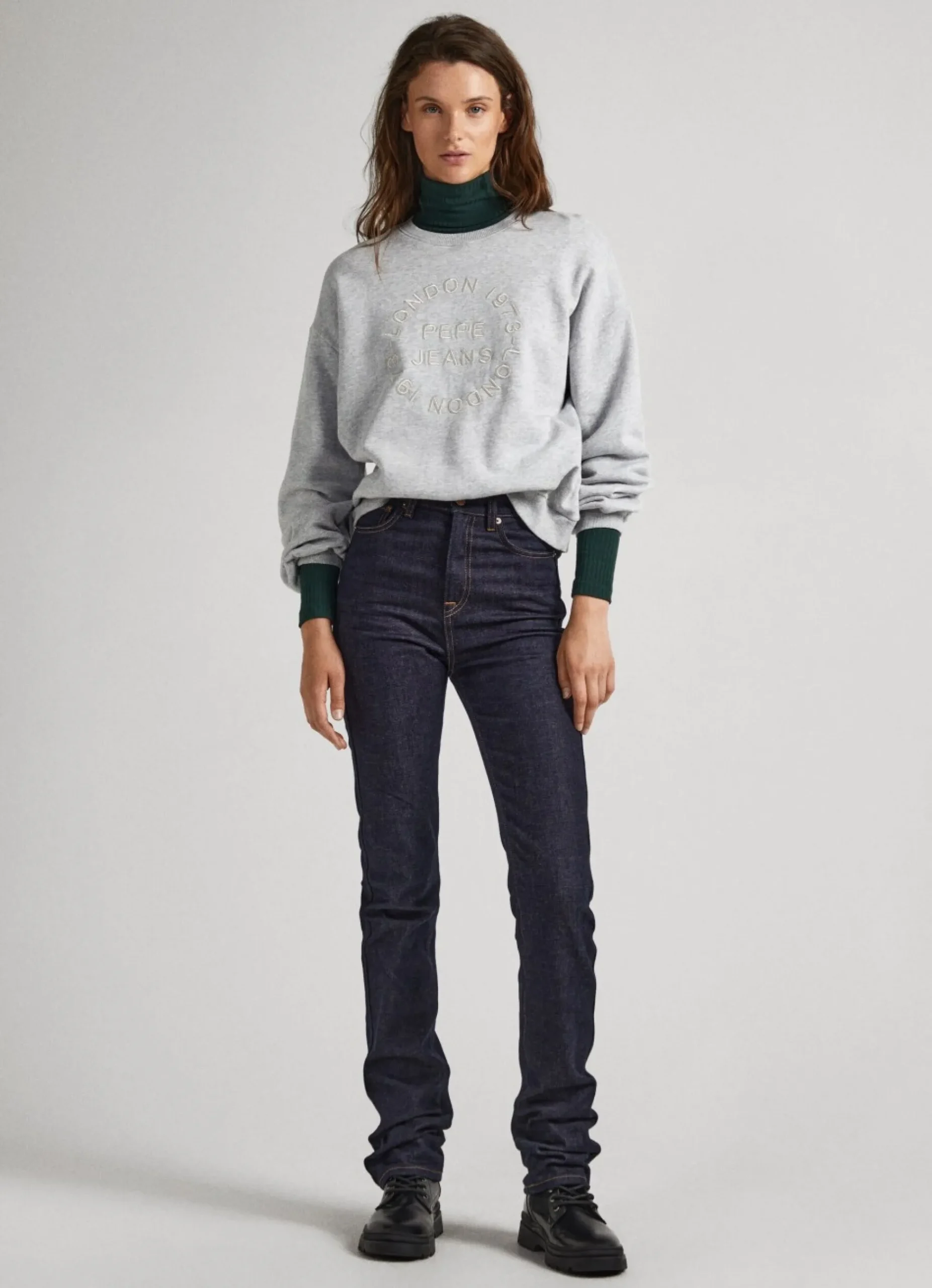 Mulher Pepe Jeans Sweatshirts>Sweatshirt Logo Estampado Bordado