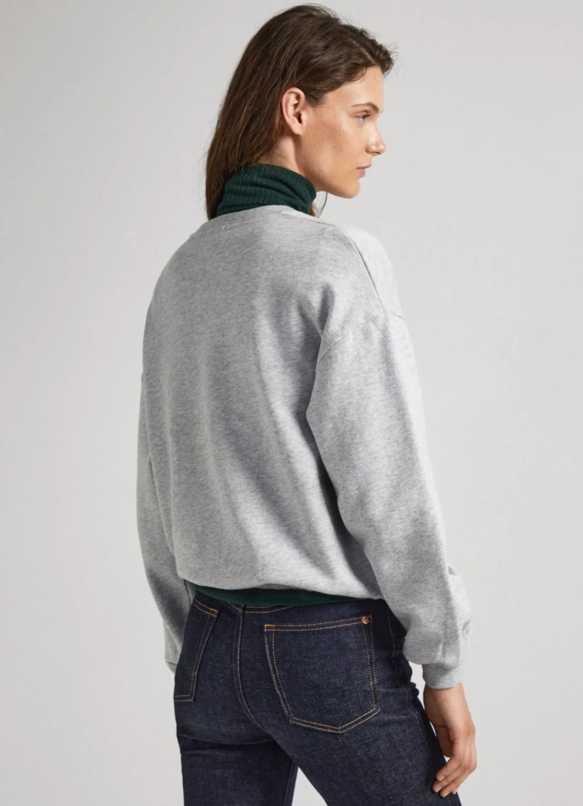 Mulher Pepe Jeans Sweatshirts>Sweatshirt Logo Estampado Bordado