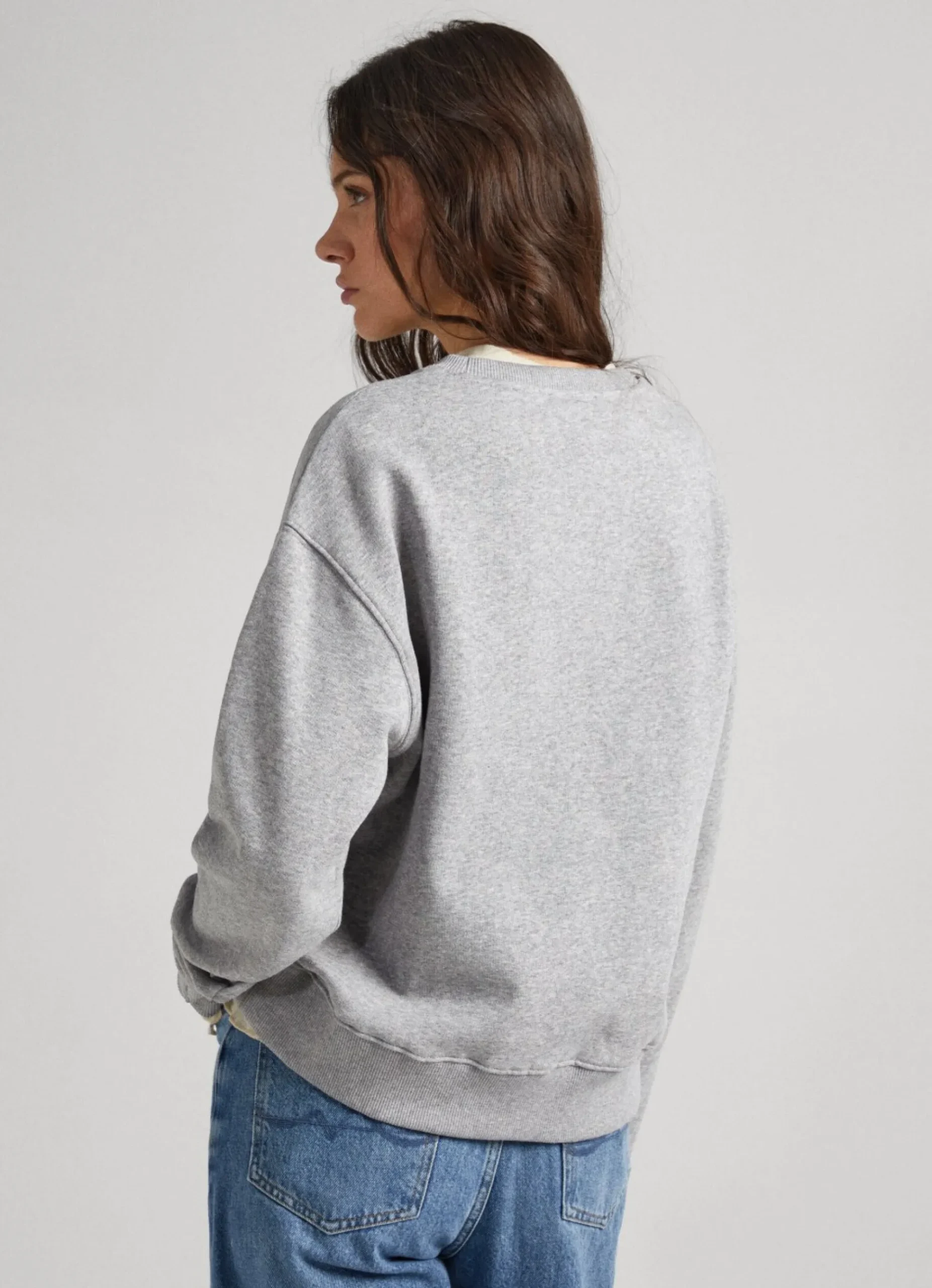 Mulher Pepe Jeans Sweatshirts>Sweatshirt Logo Estampado Bordado