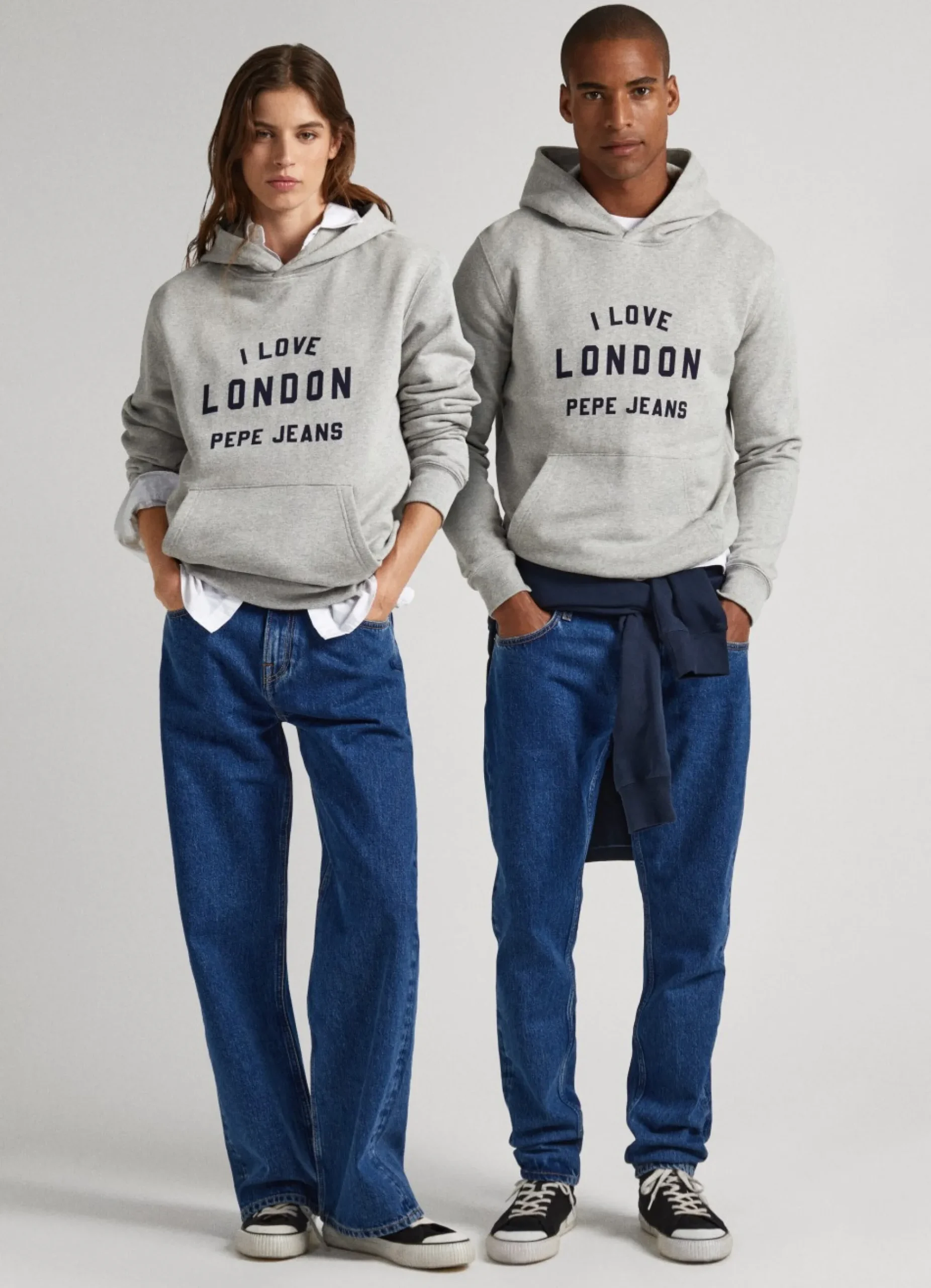 Mulher Pepe Jeans Sweatshirts>Sweatshirt Unisexo Com Capuz