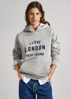 Mulher Pepe Jeans Sweatshirts>Sweatshirt Unisexo Com Capuz