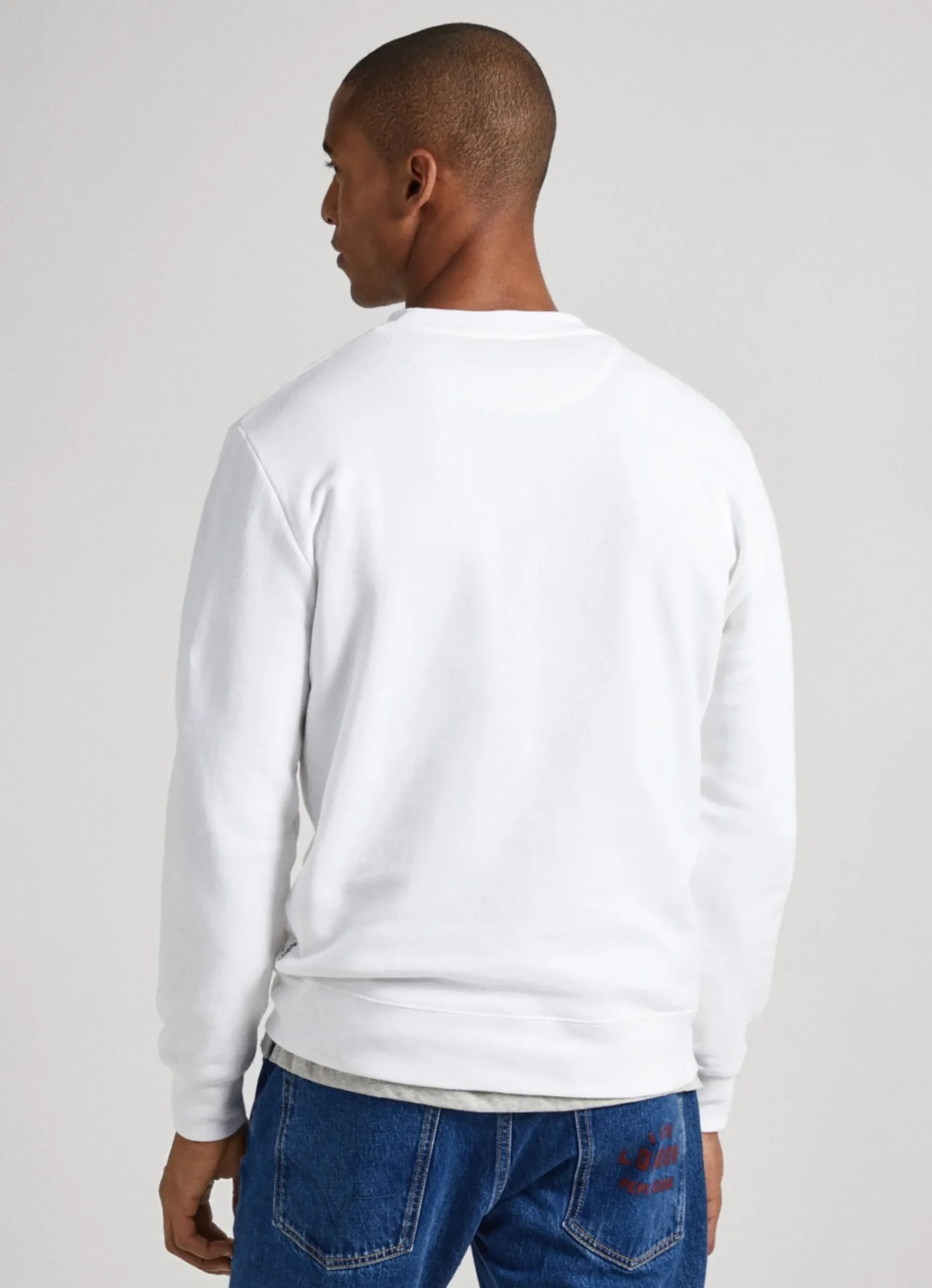 Homem Pepe Jeans Sweatshirts>Sweatshirt Unisexo Gola Redonda Estampada