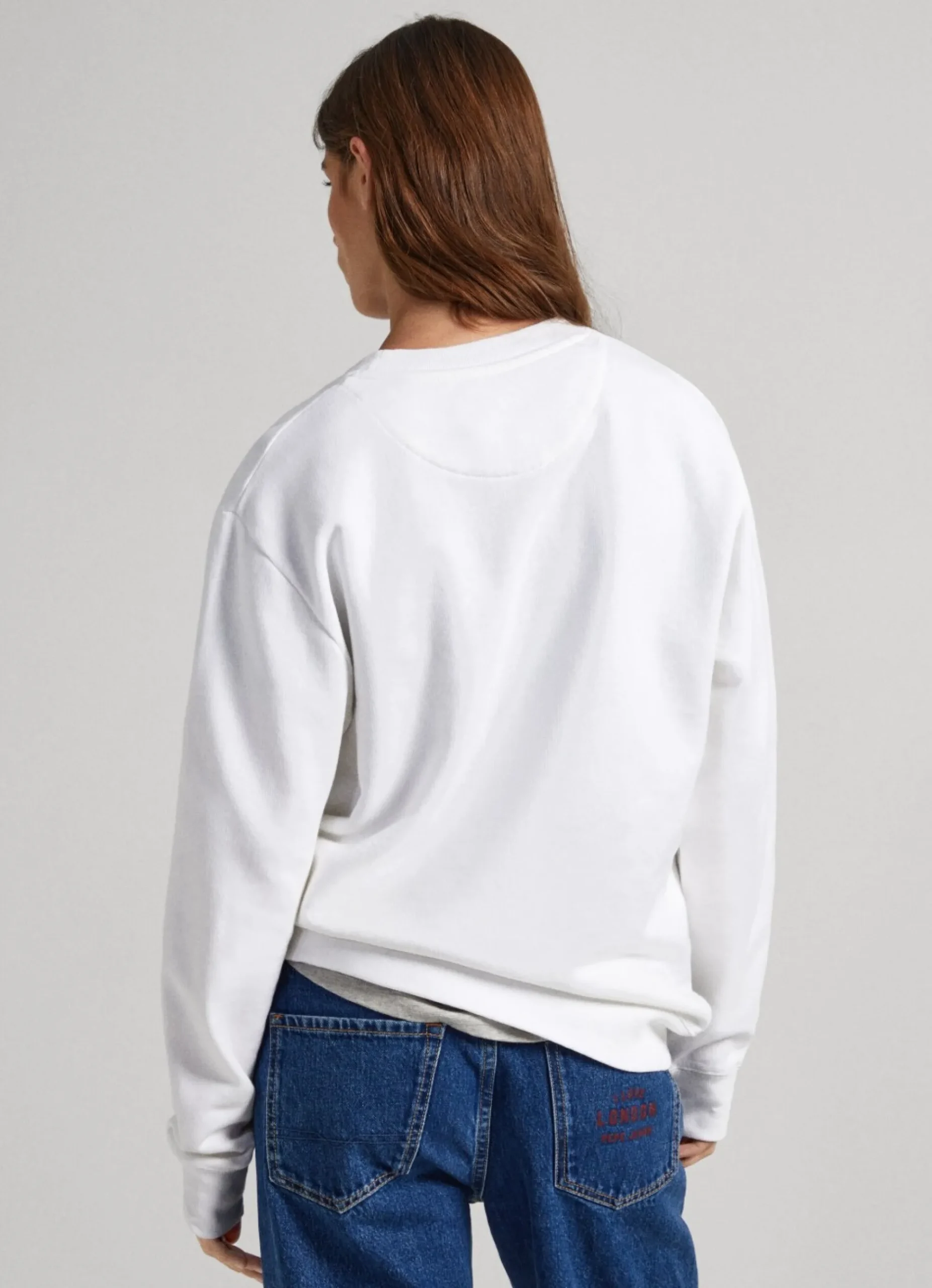 Homem Pepe Jeans Sweatshirts>Sweatshirt Unisexo Gola Redonda Estampada