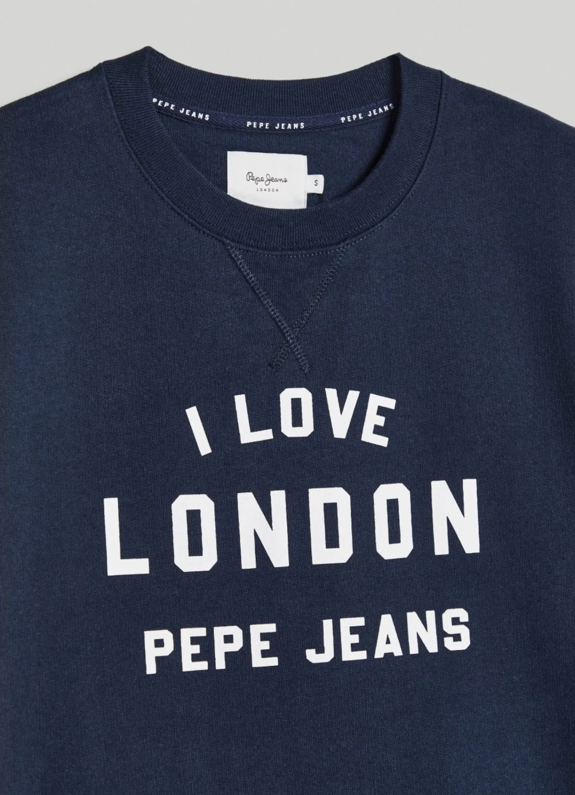 Homem Pepe Jeans Sweatshirts>Sweatshirt Unisexo Gola Redonda Estampada