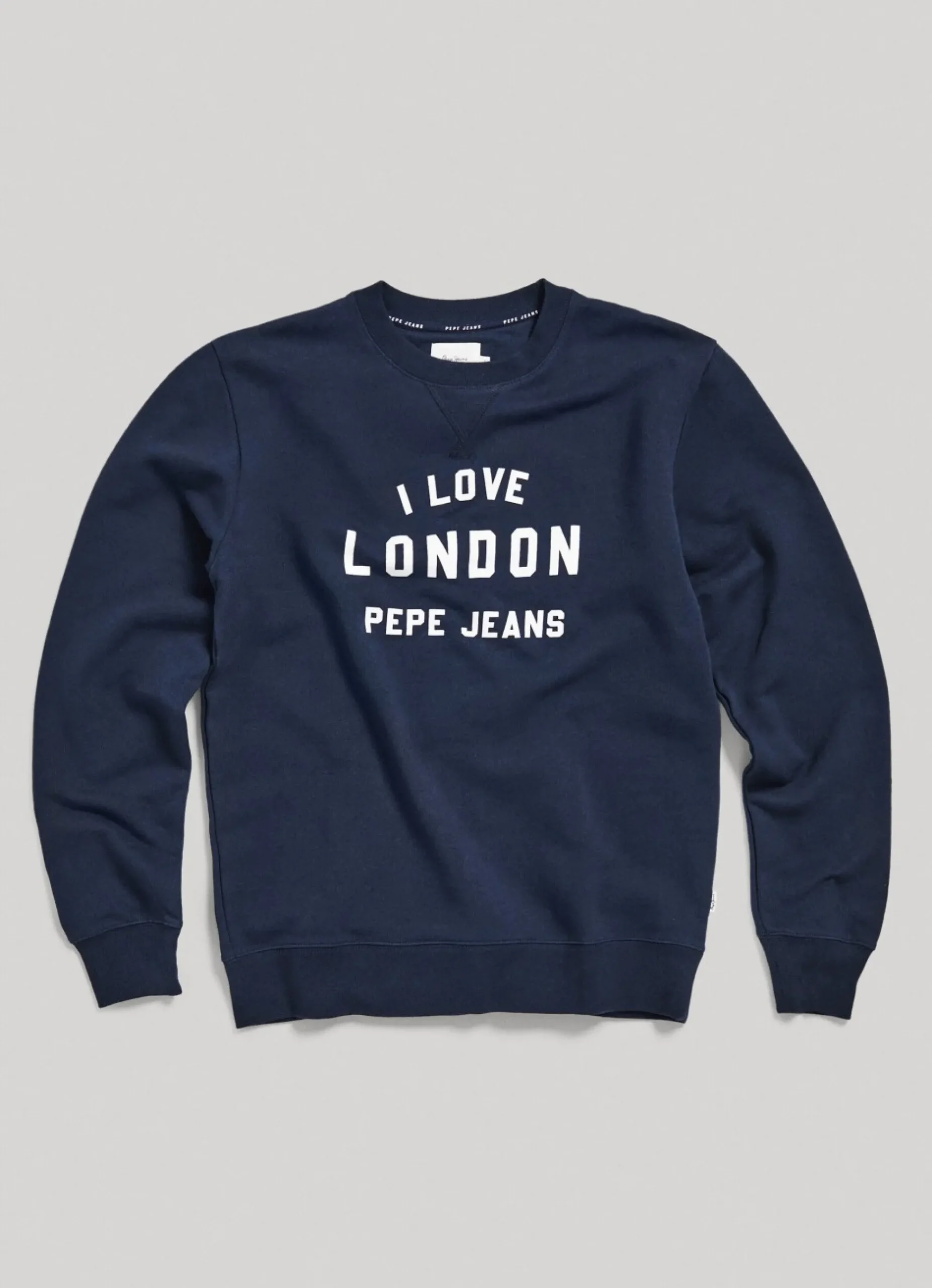 Homem Pepe Jeans Sweatshirts>Sweatshirt Unisexo Gola Redonda Estampada
