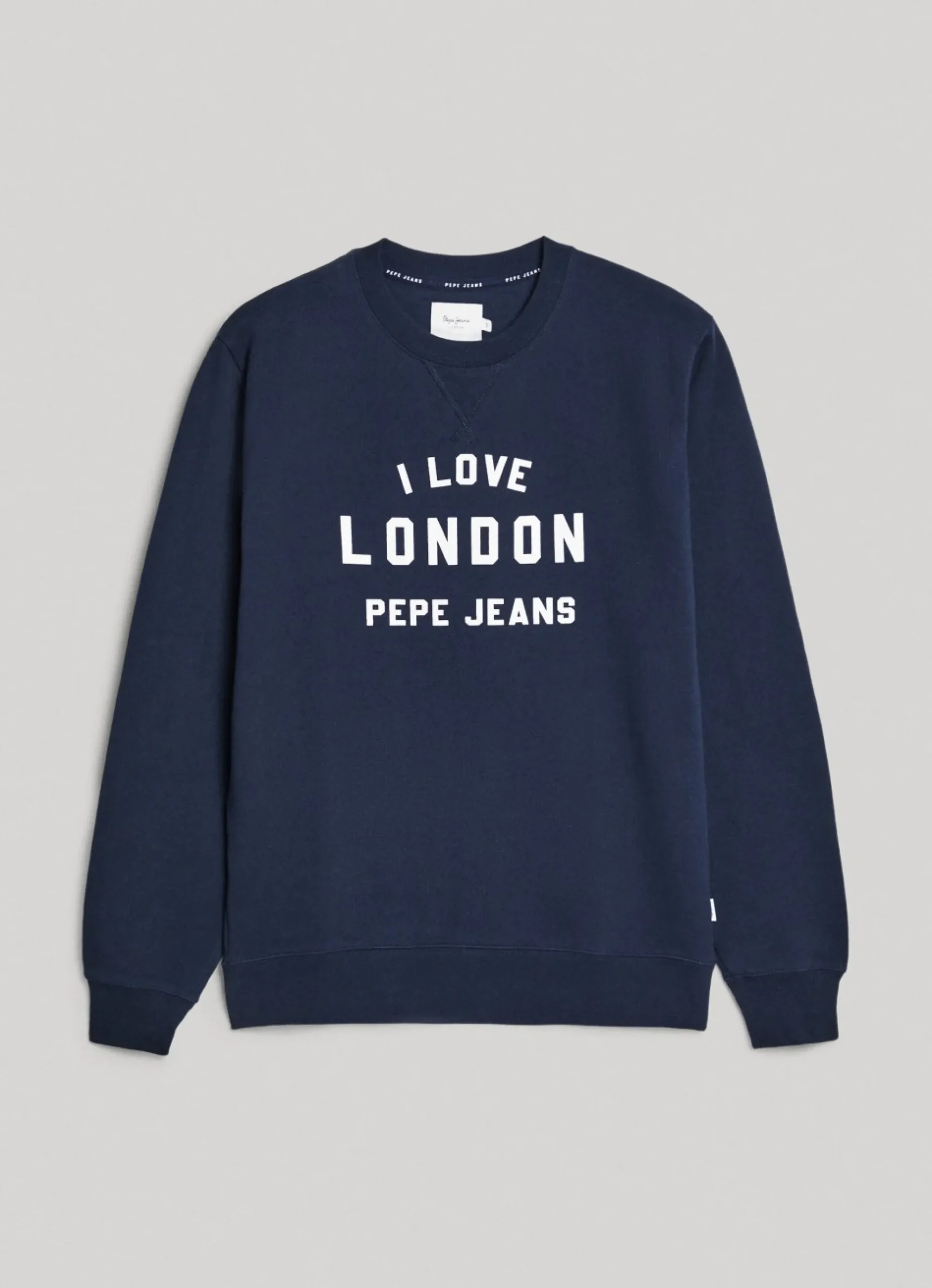 Homem Pepe Jeans Sweatshirts>Sweatshirt Unisexo Gola Redonda Estampada