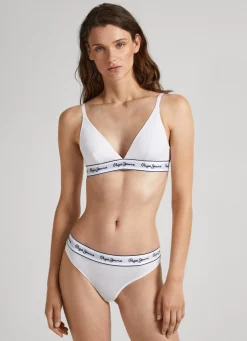 Mulher Pepe Jeans Underwear>Tanga Classica Logo Estampado