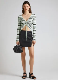 Mulher Pepe Jeans Malhas>Top Canelado Padrao As Riscas