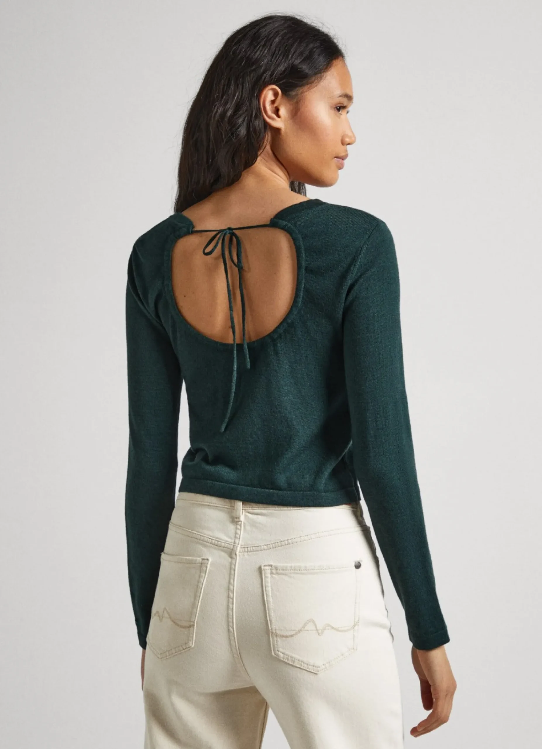 Mulher Pepe Jeans Malhas>Top De Malha Cropped Fit
