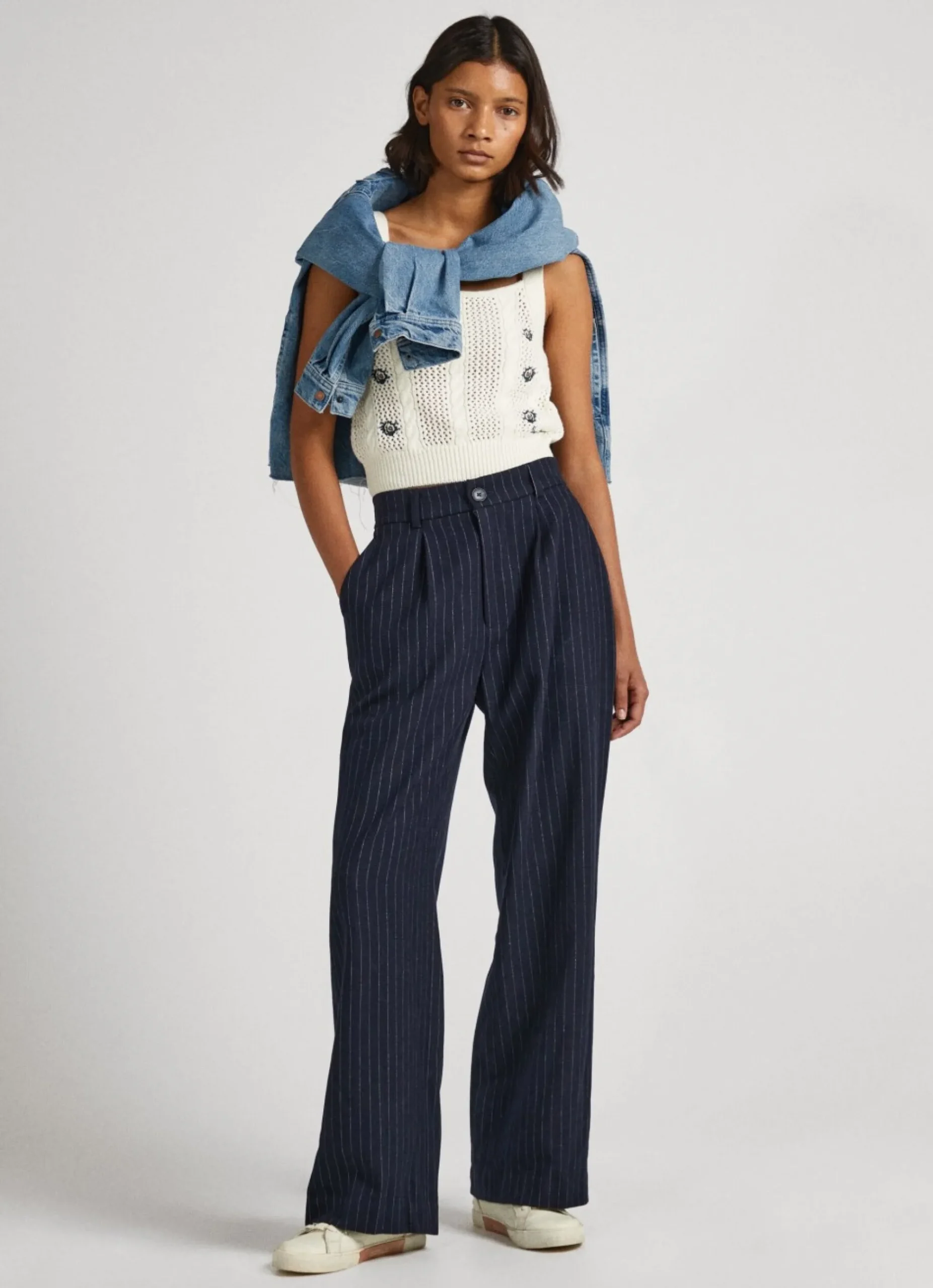 Mulher Pepe Jeans Malhas>Top De Malha Floral