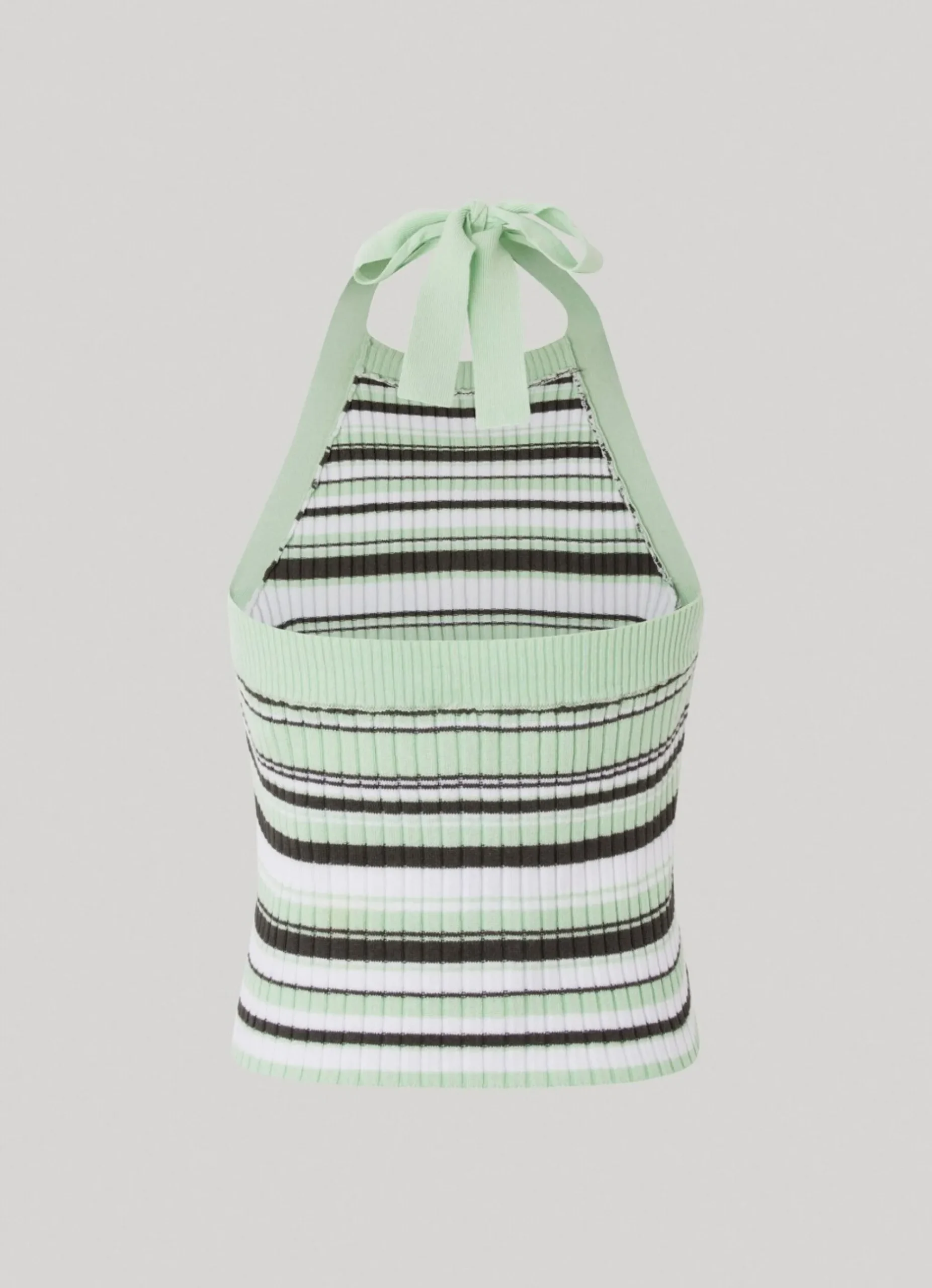 Mulher Pepe Jeans Malhas>Top Halter Padrao As Riscas