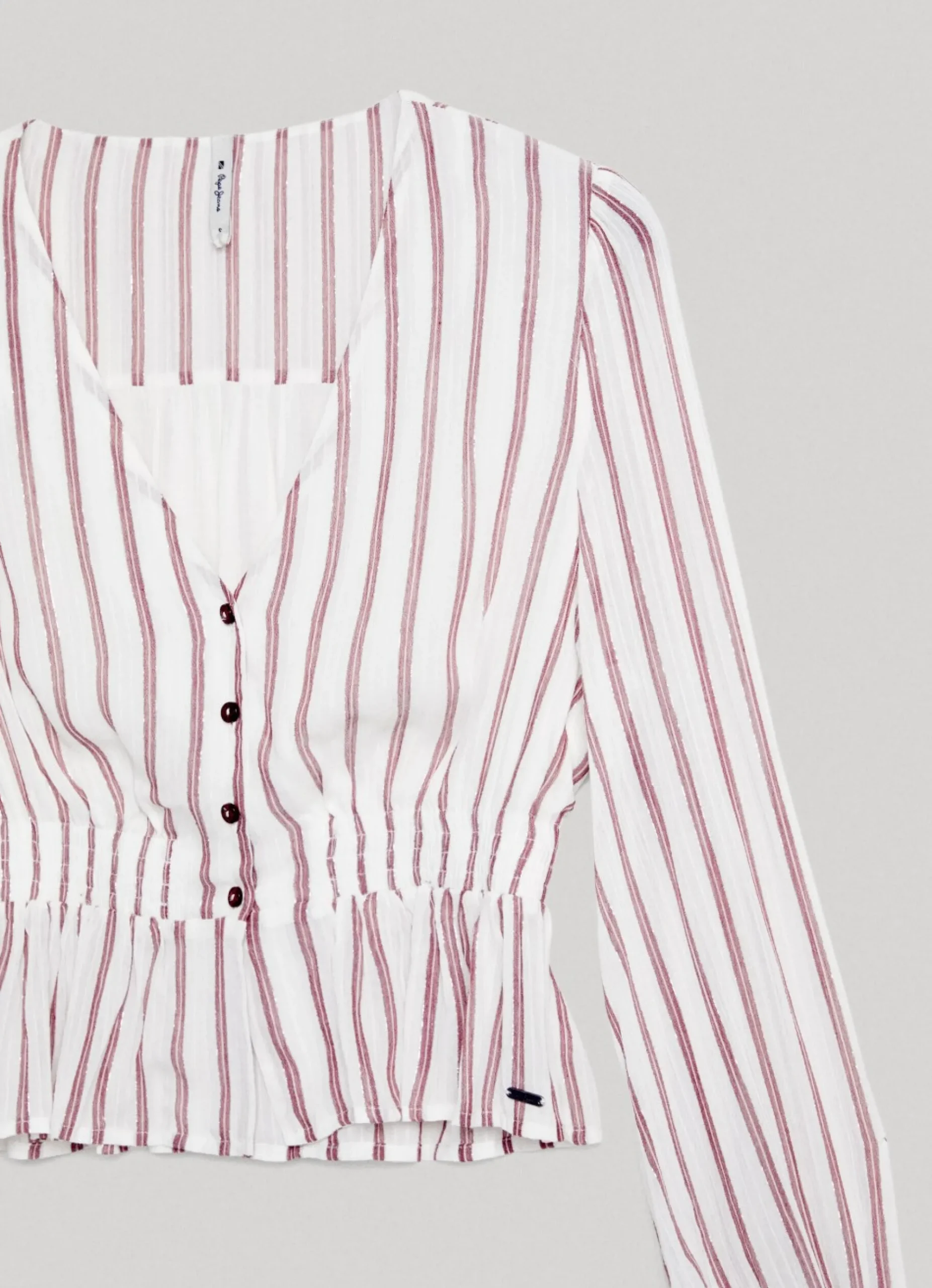 Mulher Pepe Jeans Camisas E Blusas>Top Padrao As Riscas