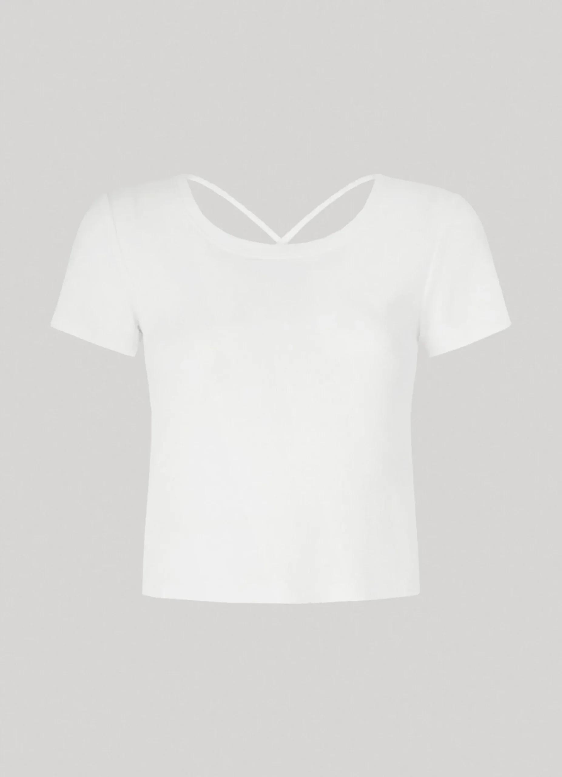 Mulher Pepe Jeans T-Shirts>T-Shirt Alcas Cruzadas Nas Costas