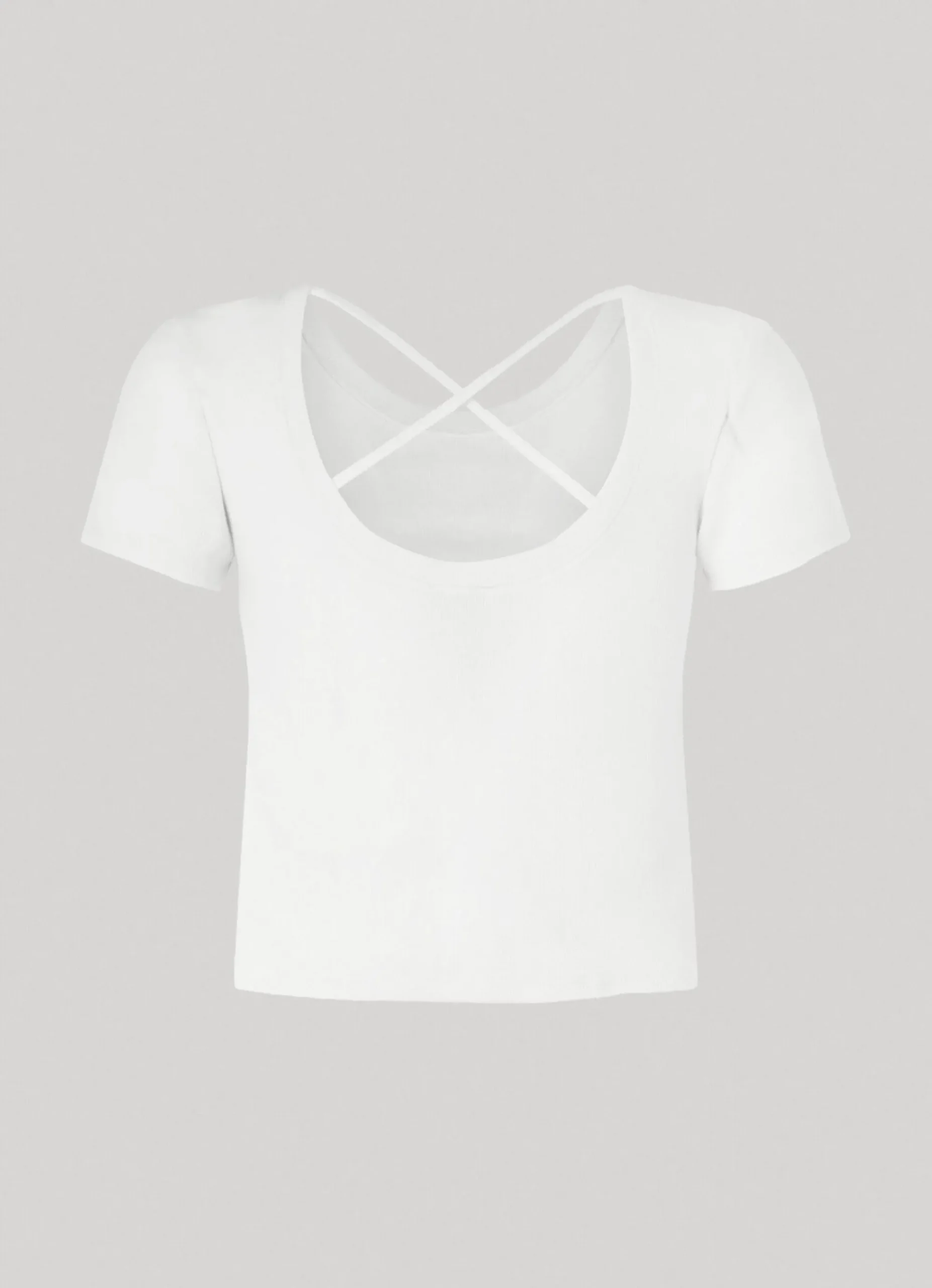 Mulher Pepe Jeans T-Shirts>T-Shirt Alcas Cruzadas Nas Costas