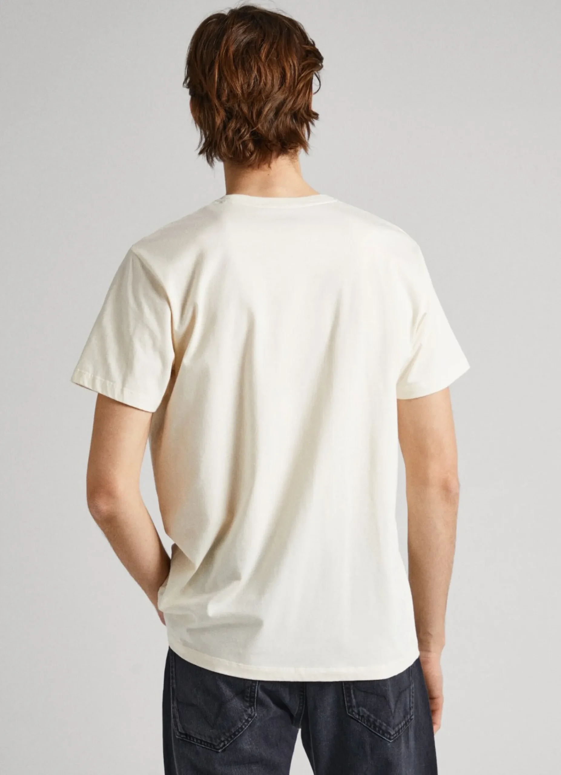 Homem Pepe Jeans T-Shirts>T-Shirt Algodao Logo Estampado