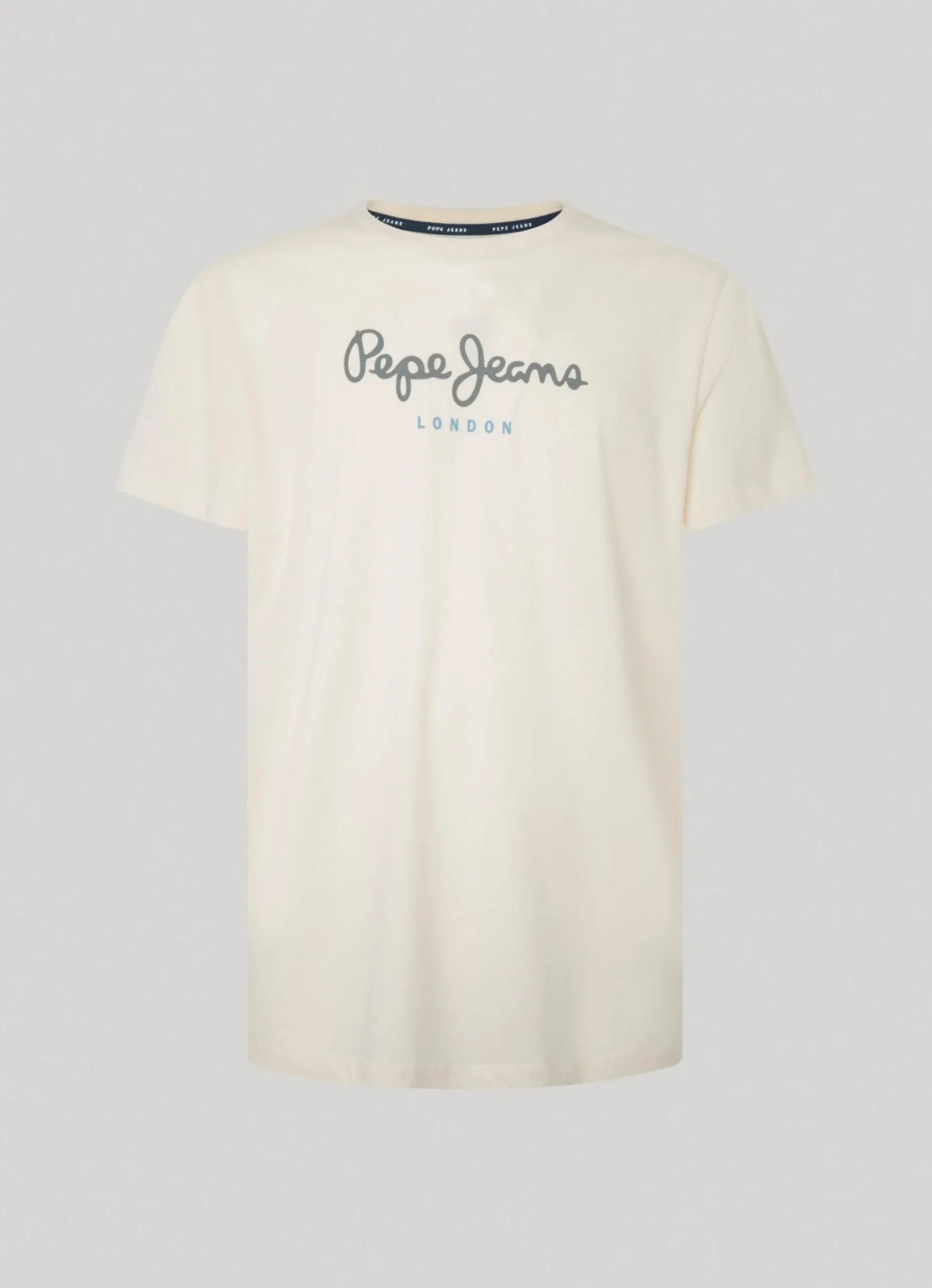 Homem Pepe Jeans T-Shirts>T-Shirt Algodao Logo Estampado