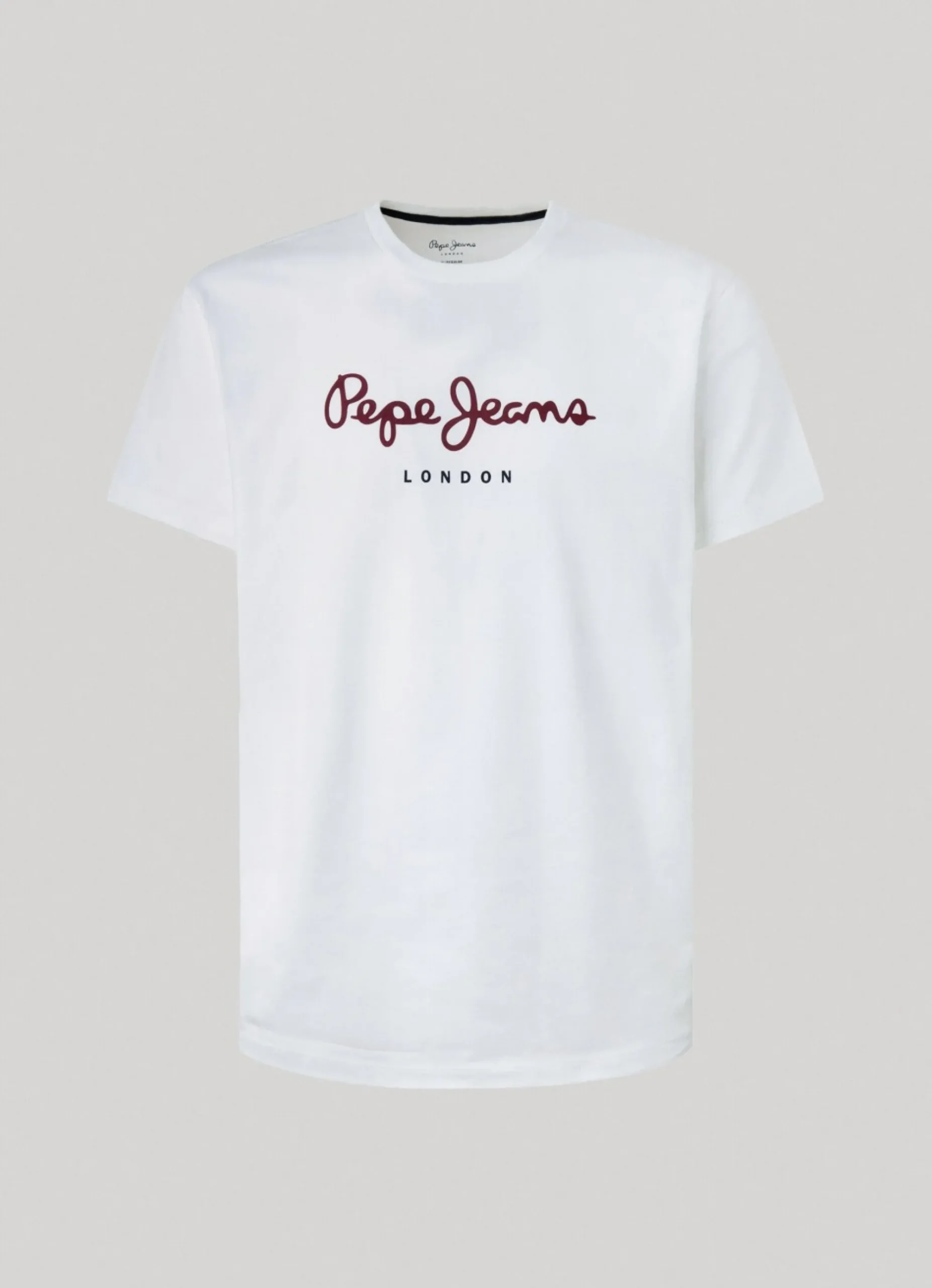 Homem Pepe Jeans T-Shirts>T-Shirt Algodao Logo Estampado