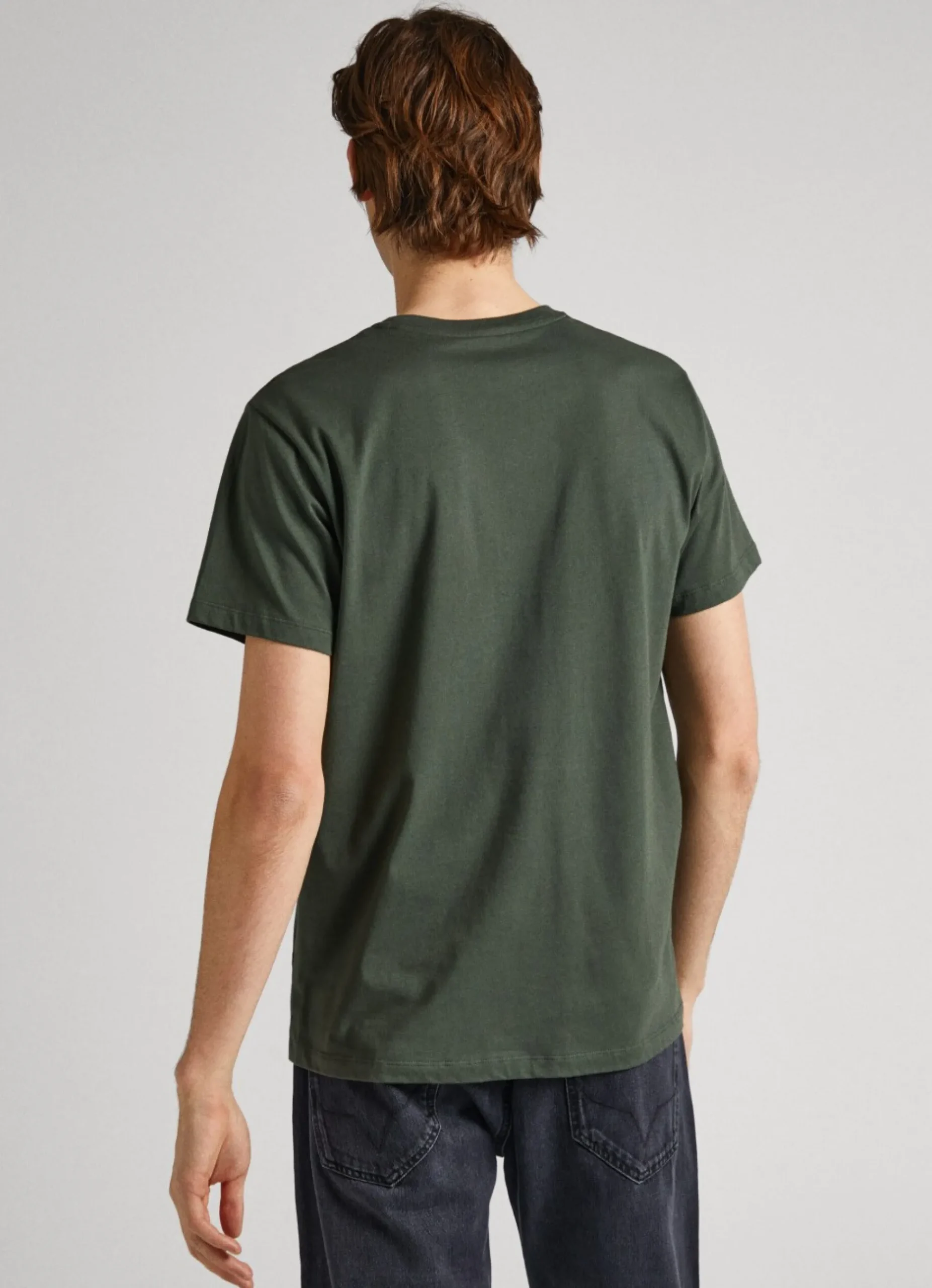 Homem Pepe Jeans T-Shirts>T-Shirt Algodao Logo Estampado