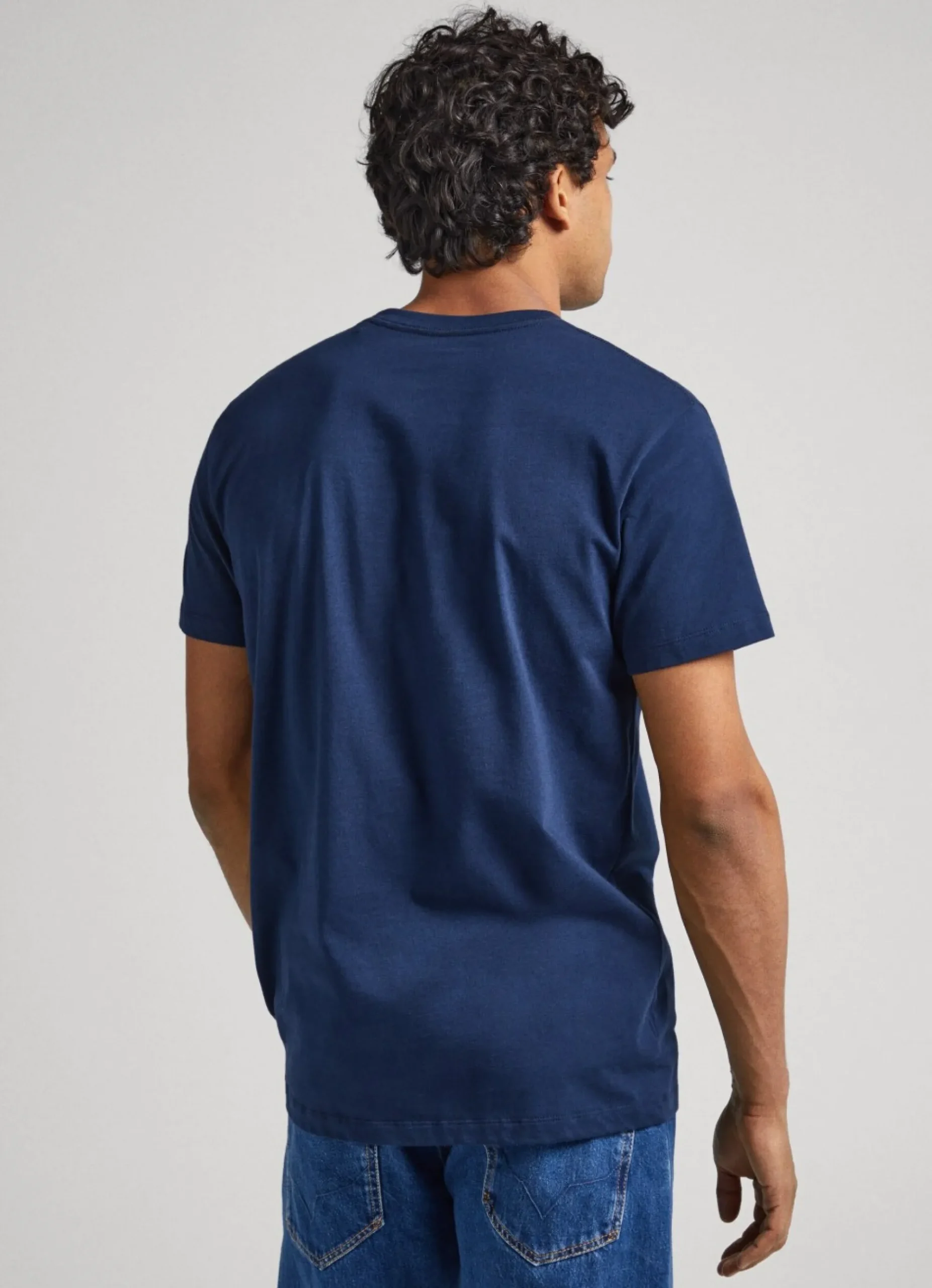 Homem Pepe Jeans T-Shirts>T-Shirt Algodao Logo Estampado