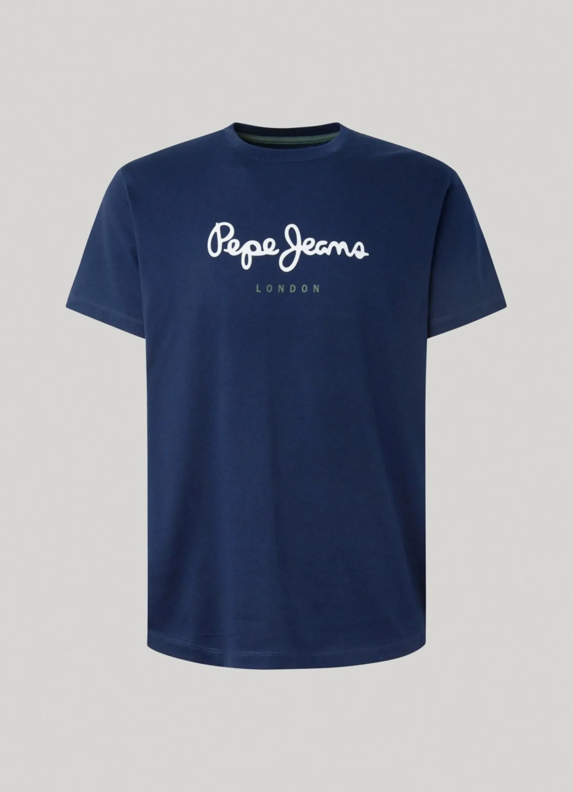 Homem Pepe Jeans T-Shirts>T-Shirt Algodao Logo Estampado