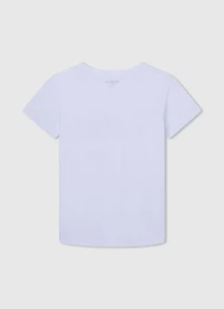 Rapaz Pepe Jeans T-Shirts>T-Shirt Algodao Logo Estampado