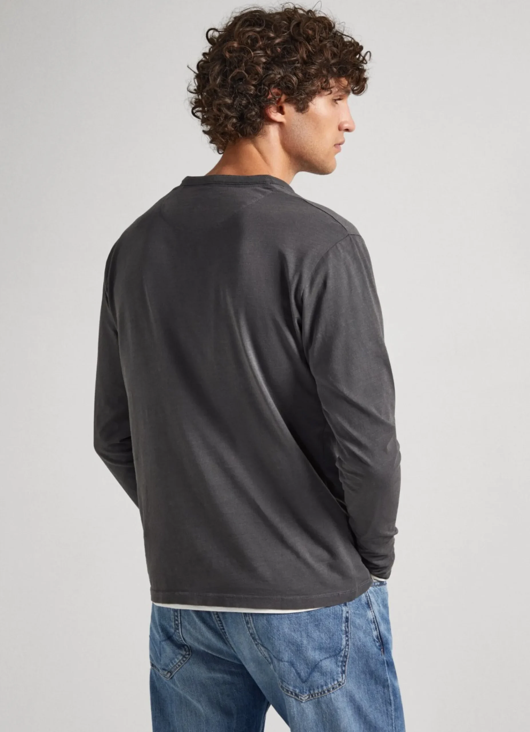 Homem Pepe Jeans T-Shirts>T-Shirt Com Gola Henley