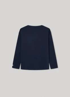 Rapariga Pepe Jeans Camisas E T-Shirts>T-Shirt Com Logo Em Strass Nuria L/S