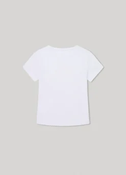 Rapariga Pepe Jeans Camisas E T-Shirts>T-Shirt Com Logo Estampado