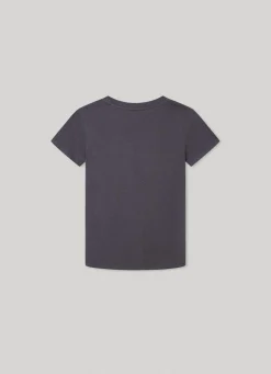 Rapaz Pepe Jeans T-Shirts>T-Shirt Com Logo Estampado