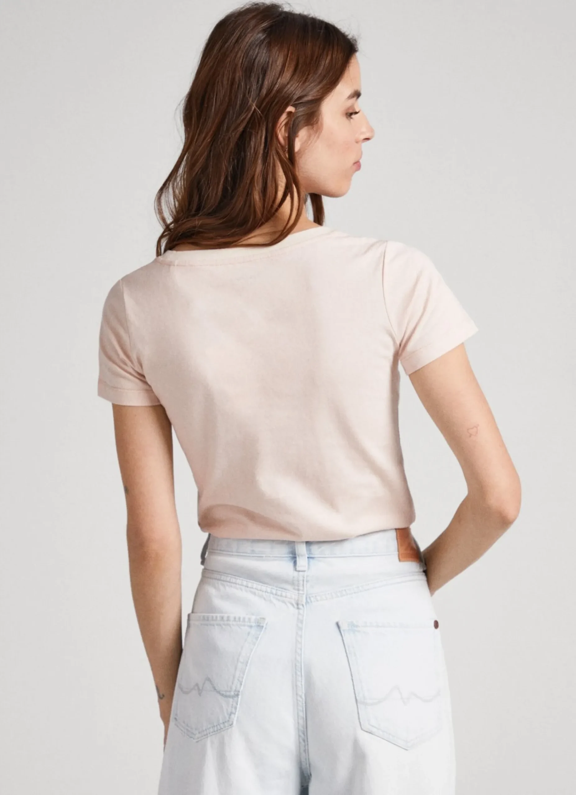 Mulher Pepe Jeans T-Shirts>T-Shirt Com Logo Estampado