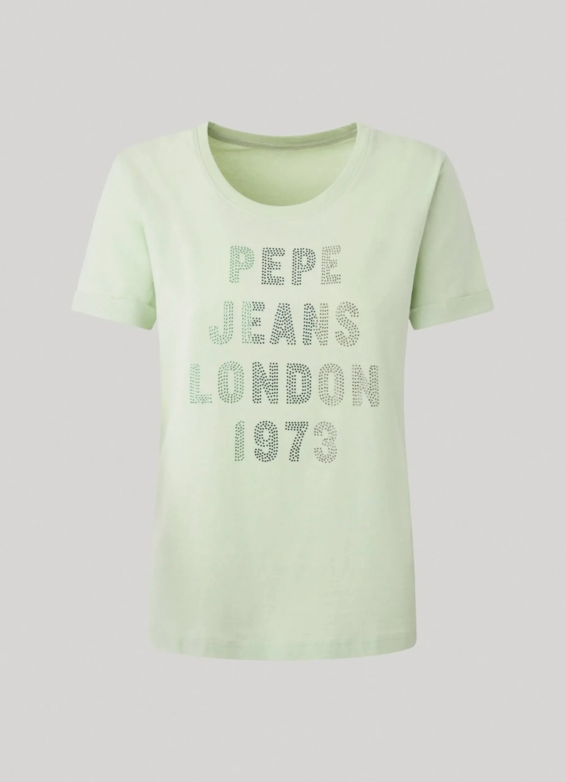 Mulher Pepe Jeans T-Shirts>T-Shirt Com Logo Strass