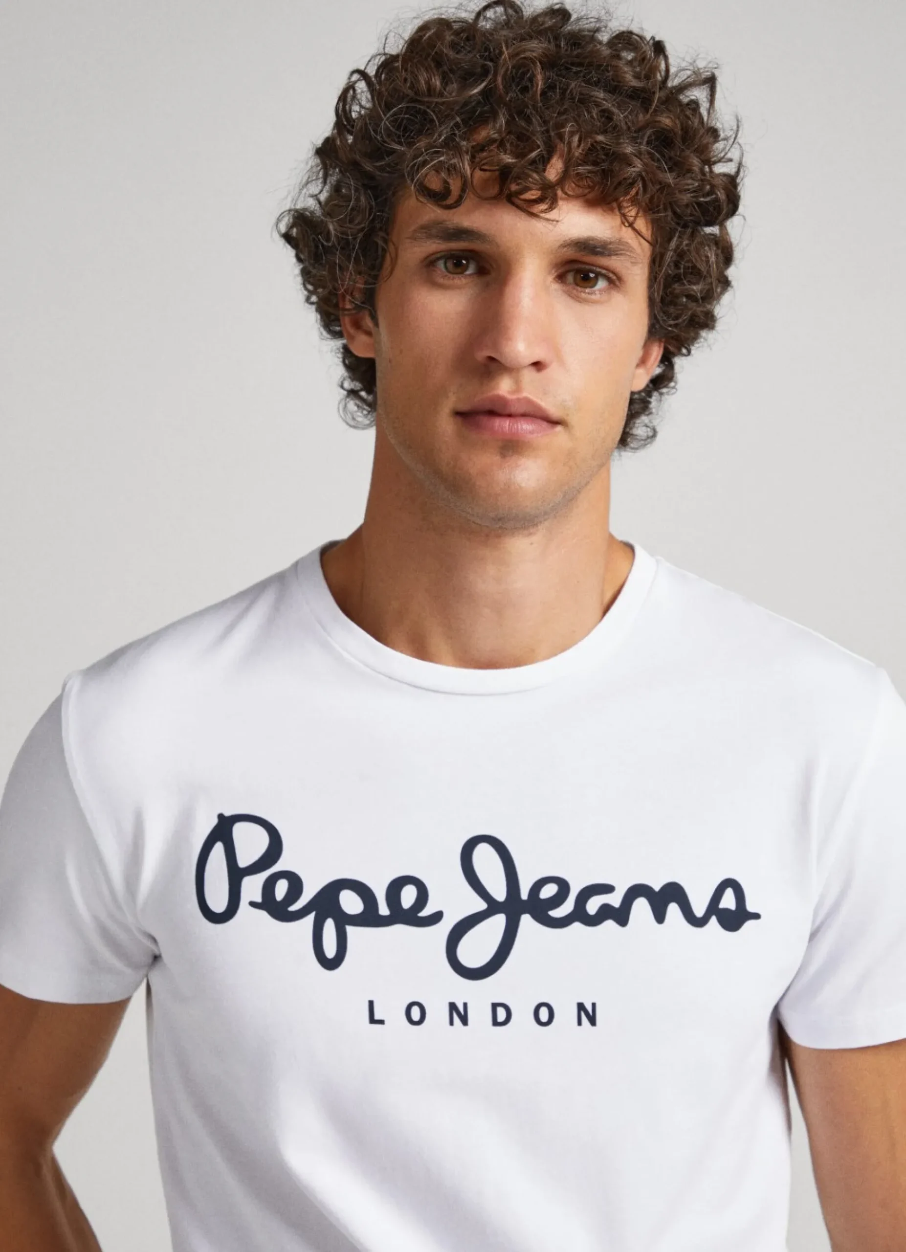 Homem Pepe Jeans T-Shirts>T-Shirt De Algodao De Manga Curta