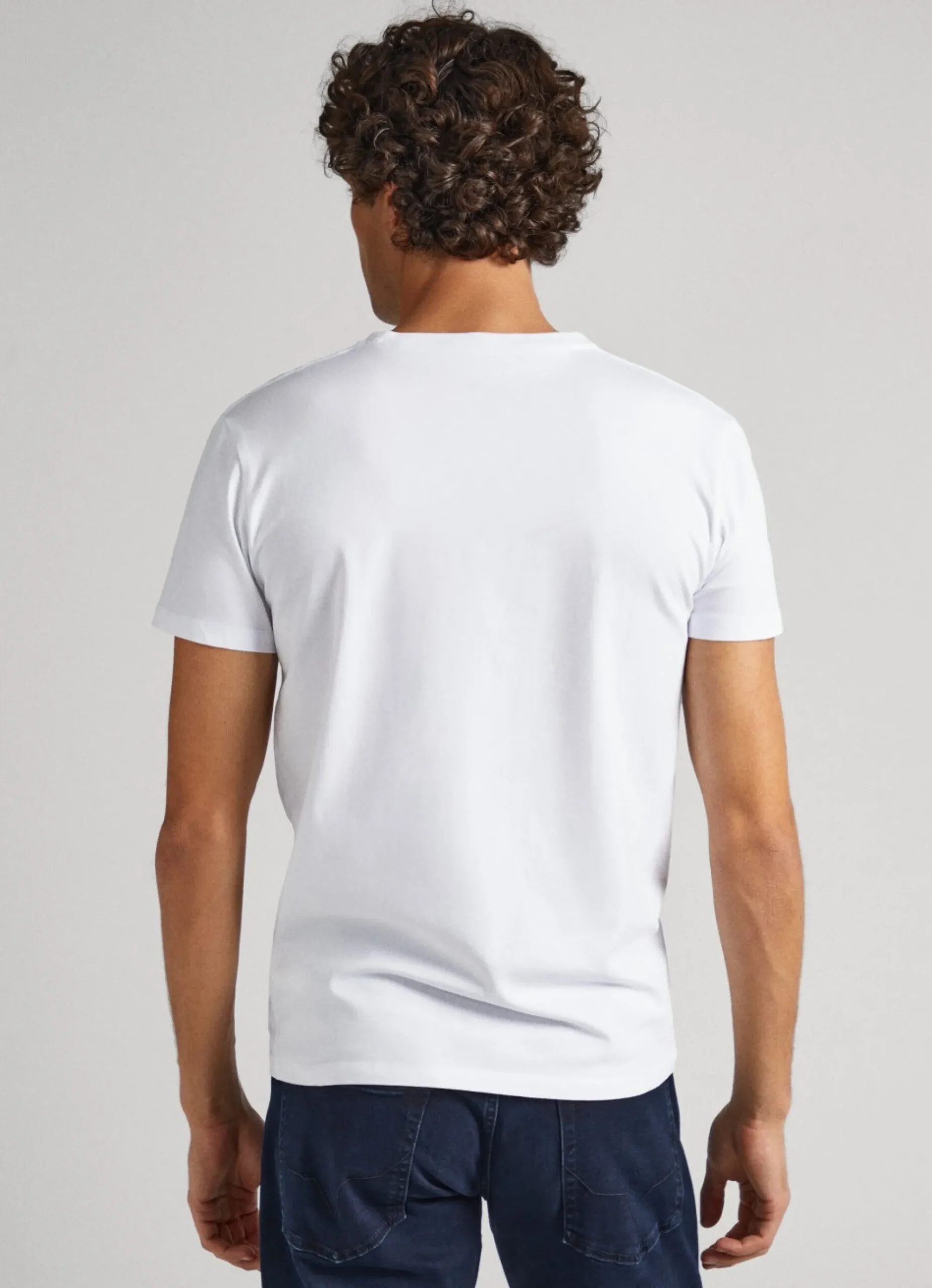 Homem Pepe Jeans T-Shirts>T-Shirt De Algodao De Manga Curta