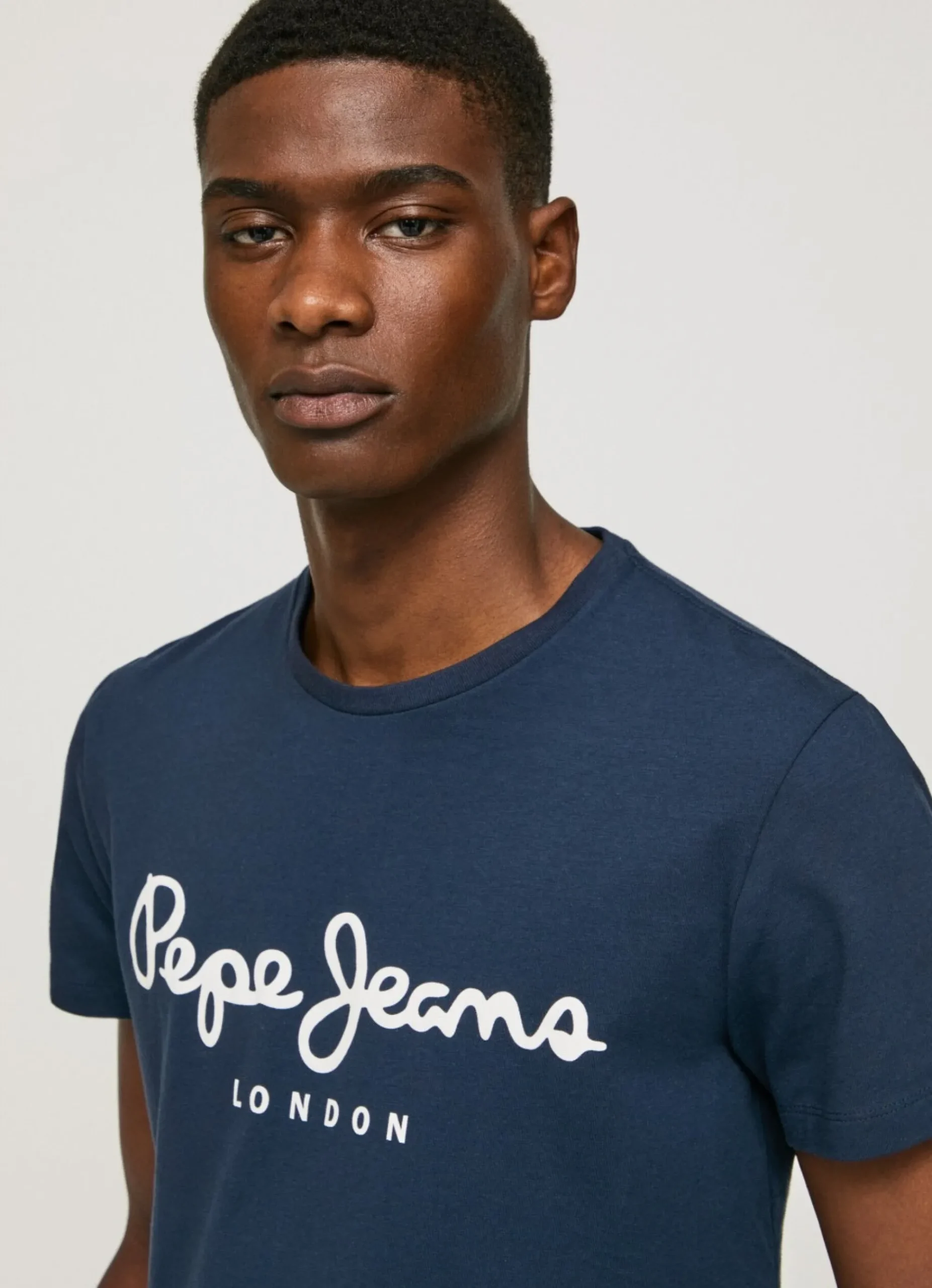 Homem Pepe Jeans T-Shirts>T-Shirt De Algodao De Manga Curta