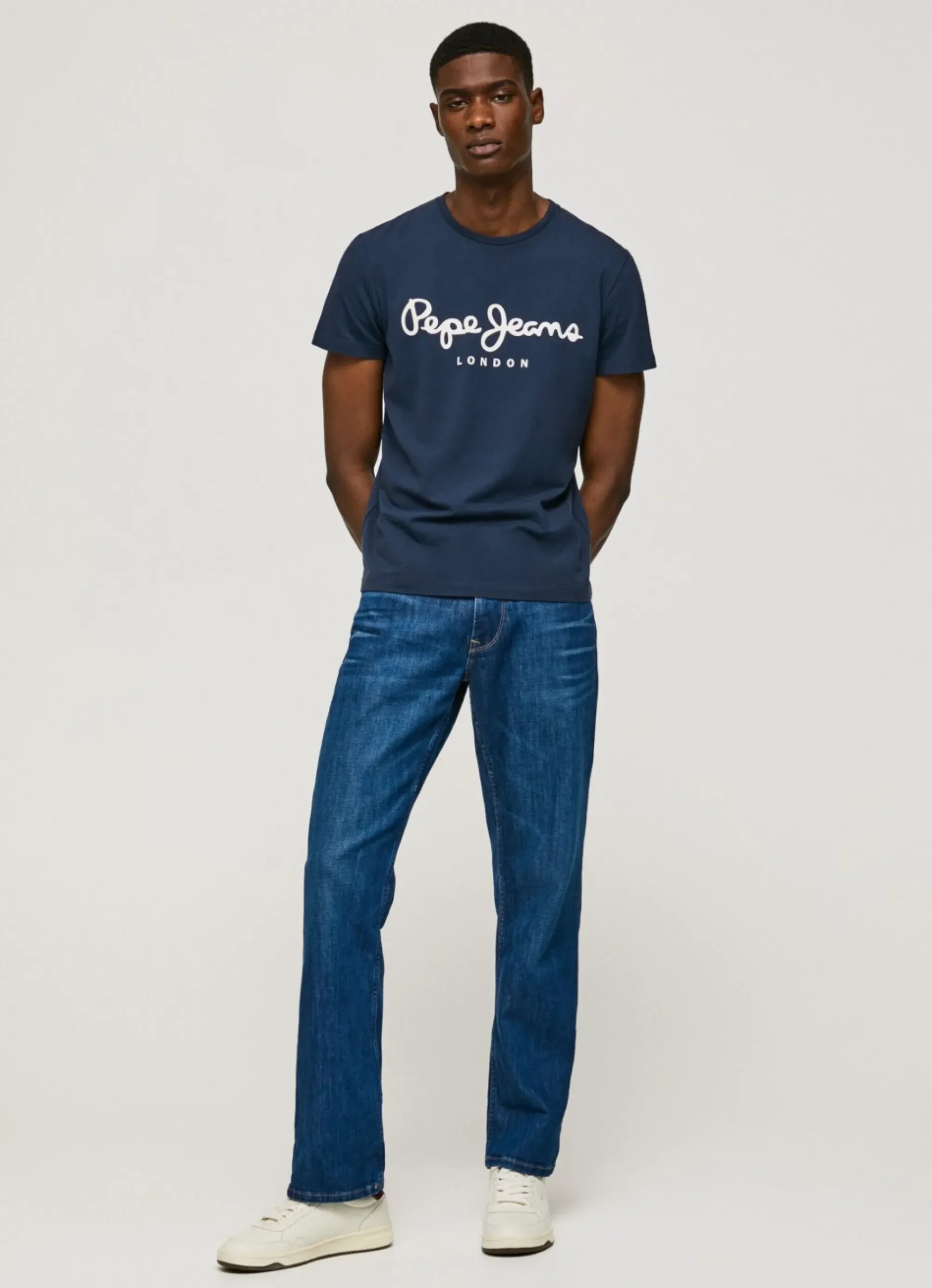 Homem Pepe Jeans T-Shirts>T-Shirt De Algodao De Manga Curta