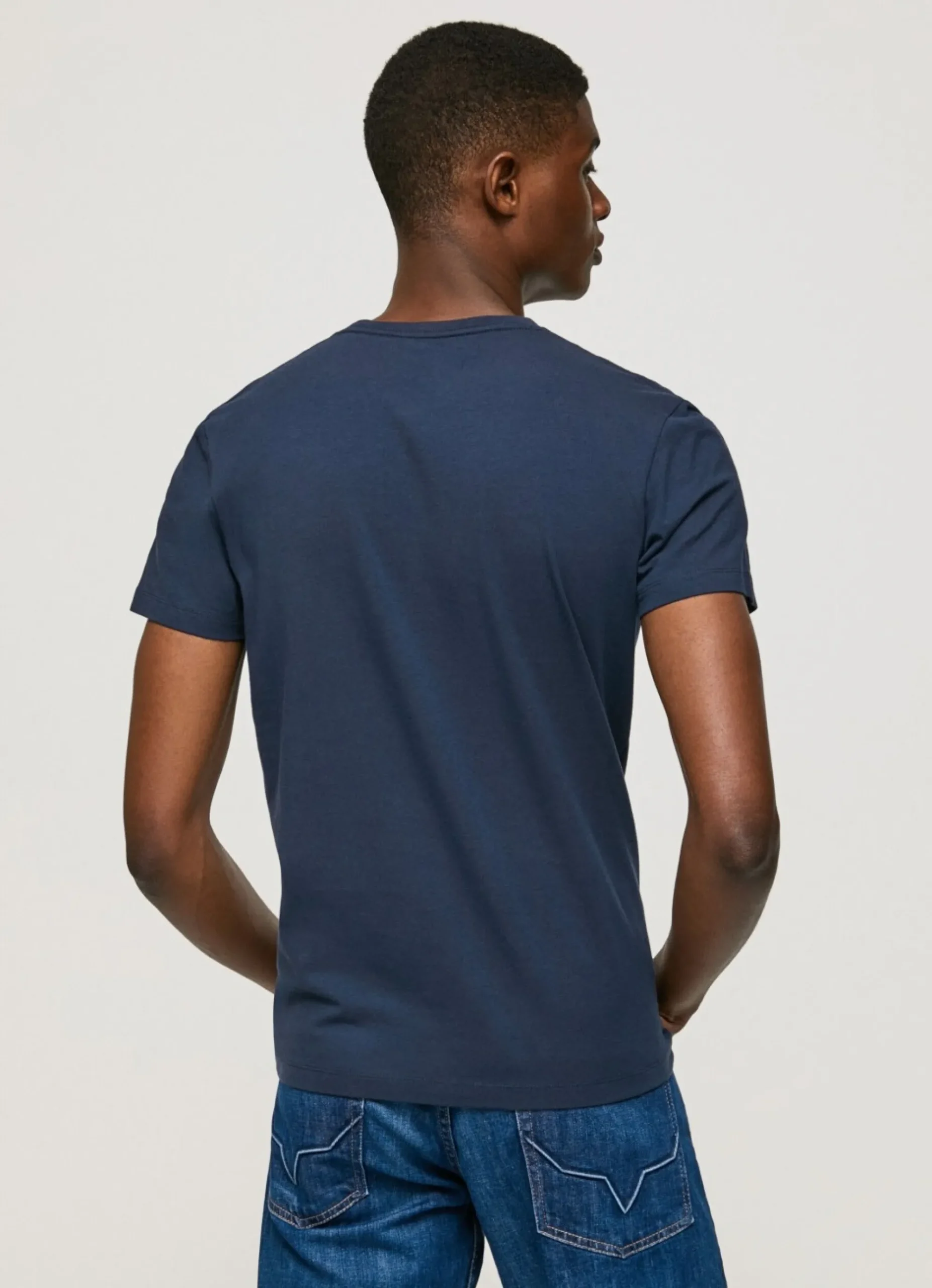 Homem Pepe Jeans T-Shirts>T-Shirt De Algodao De Manga Curta