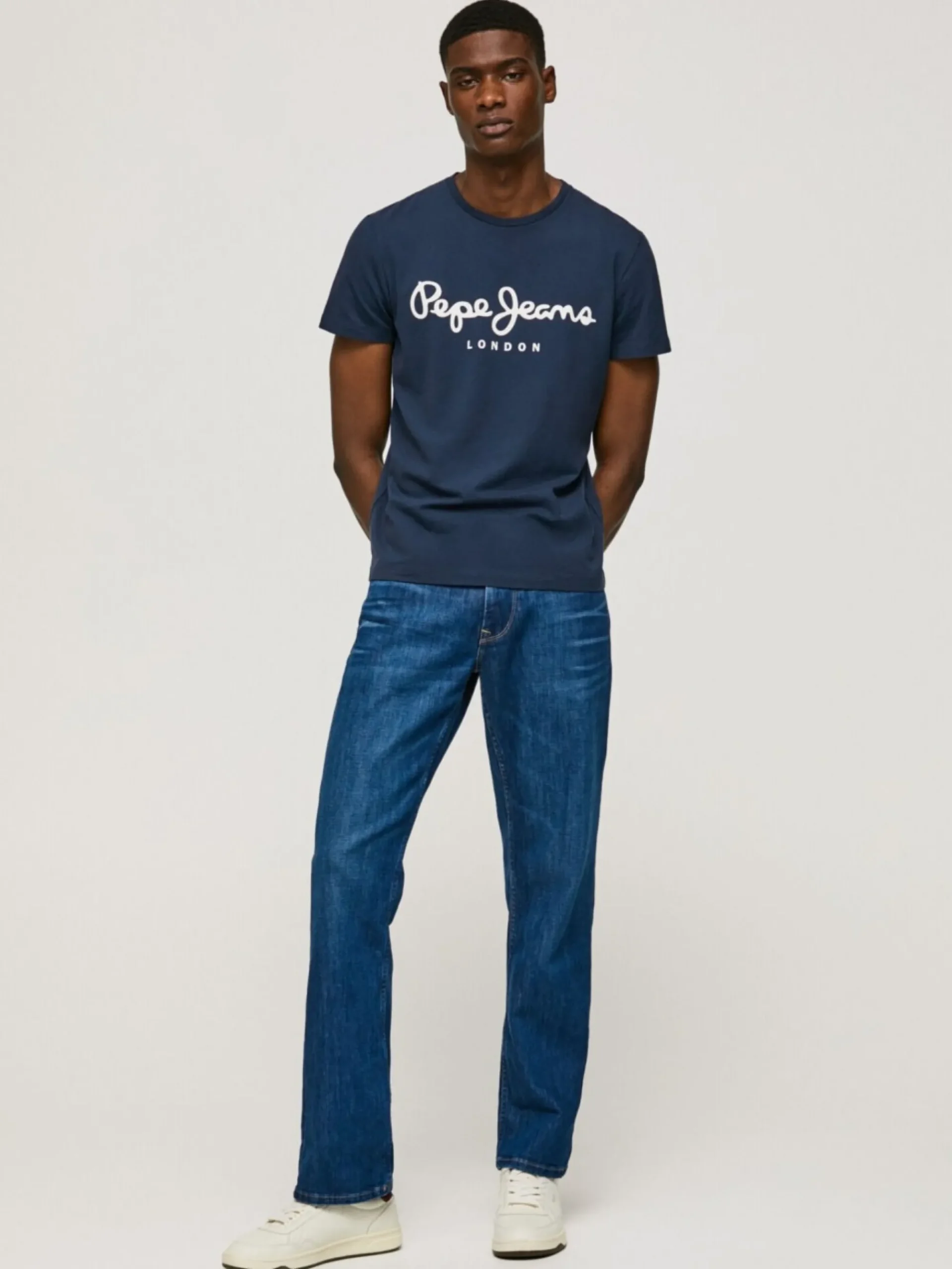 Homem Pepe Jeans T-Shirts>T-Shirt De Algodao De Manga Curta